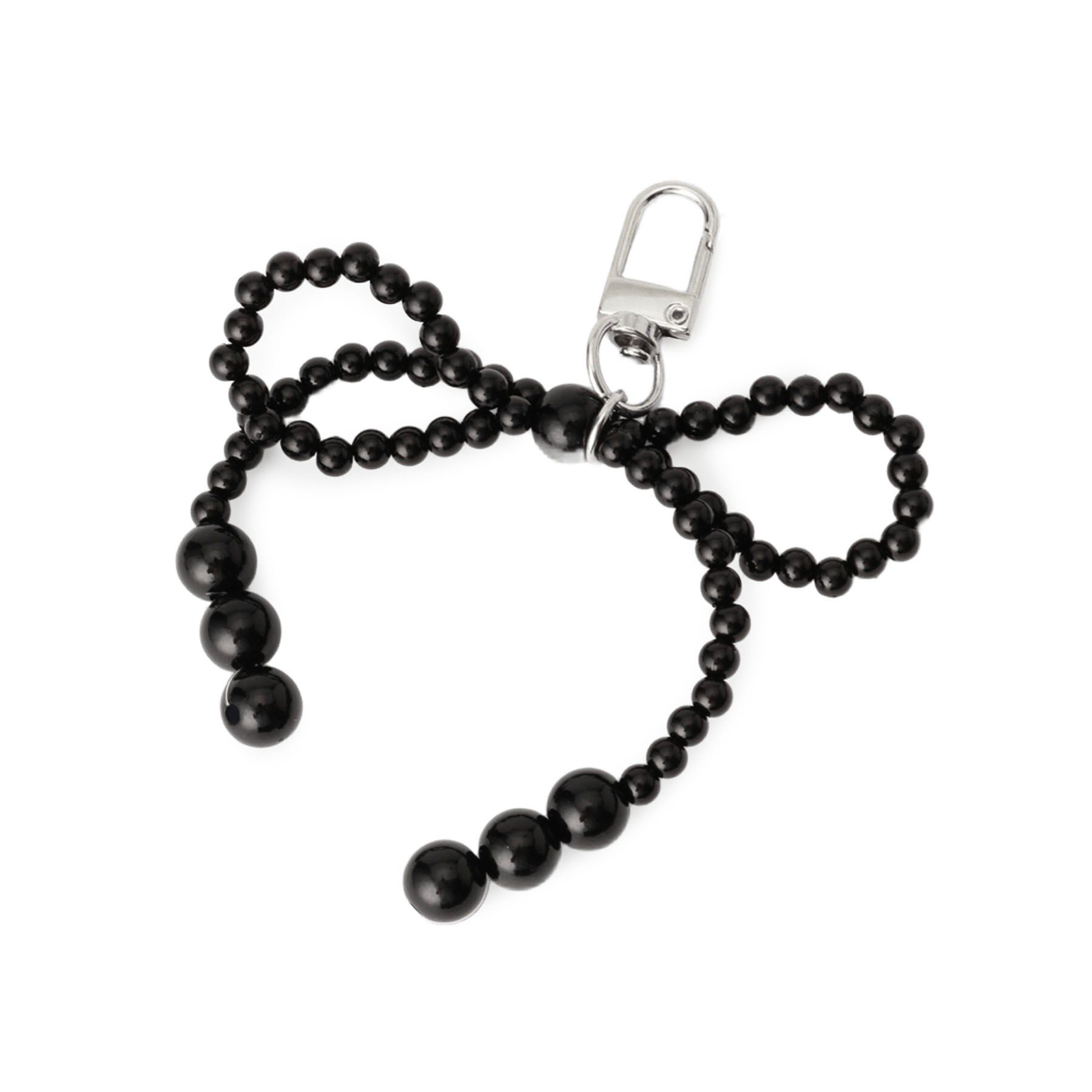 PINK-latte「リボンチャーム」|キーケース|ブラック(119)