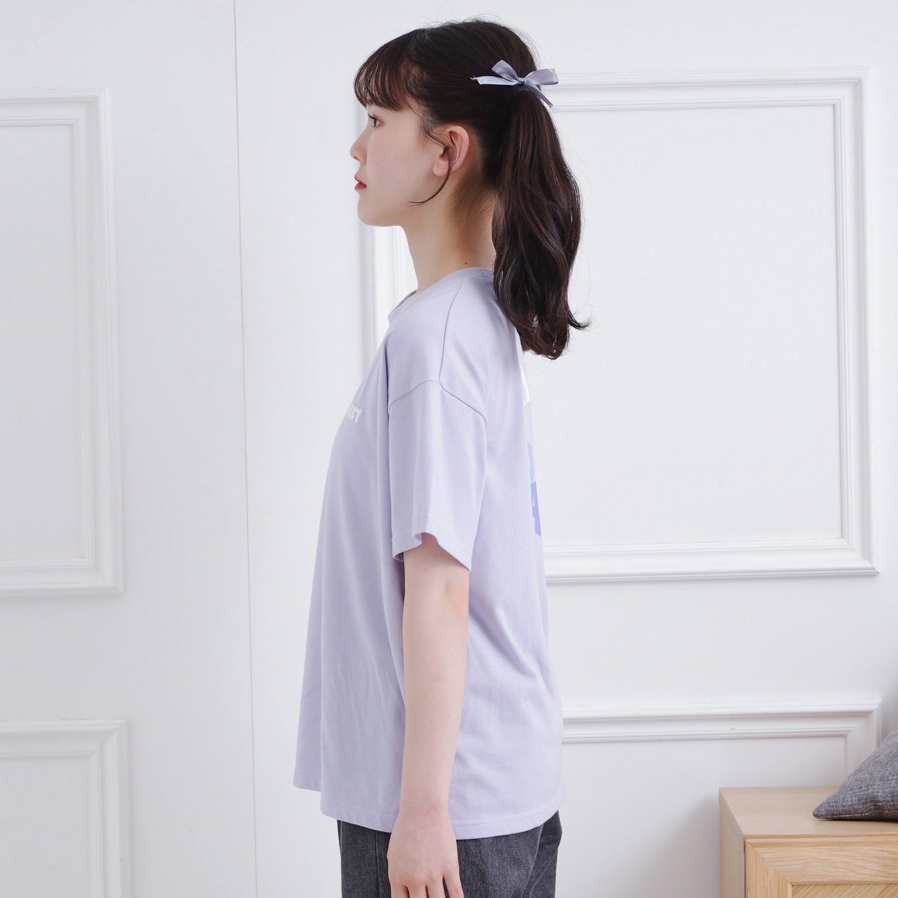 PINK-latte「バックハートロゴTシャツ」|Tシャツ・カットソー|