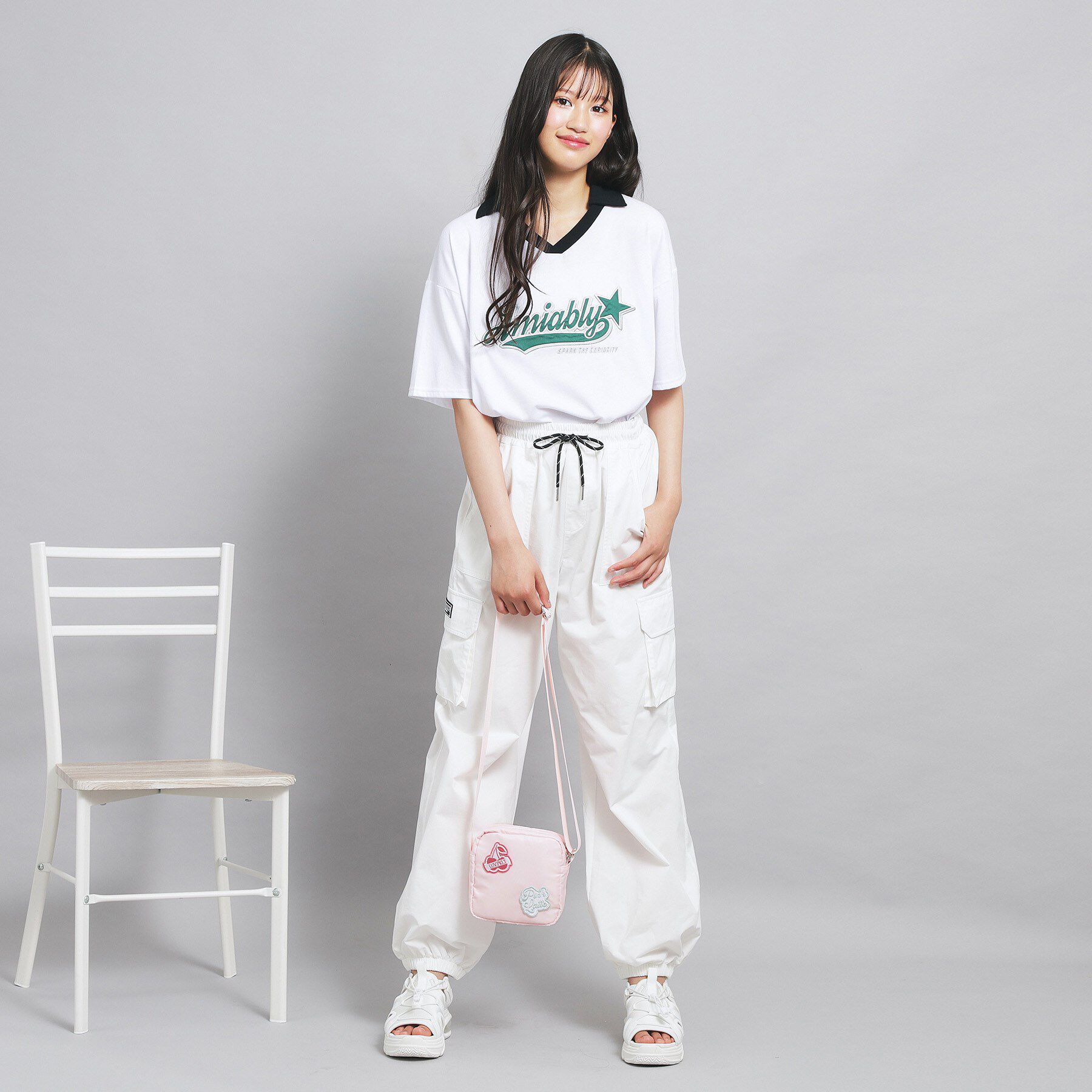 PINK-latte「ワッペンミニショルダー」|ショルダー・メッセンジャー|