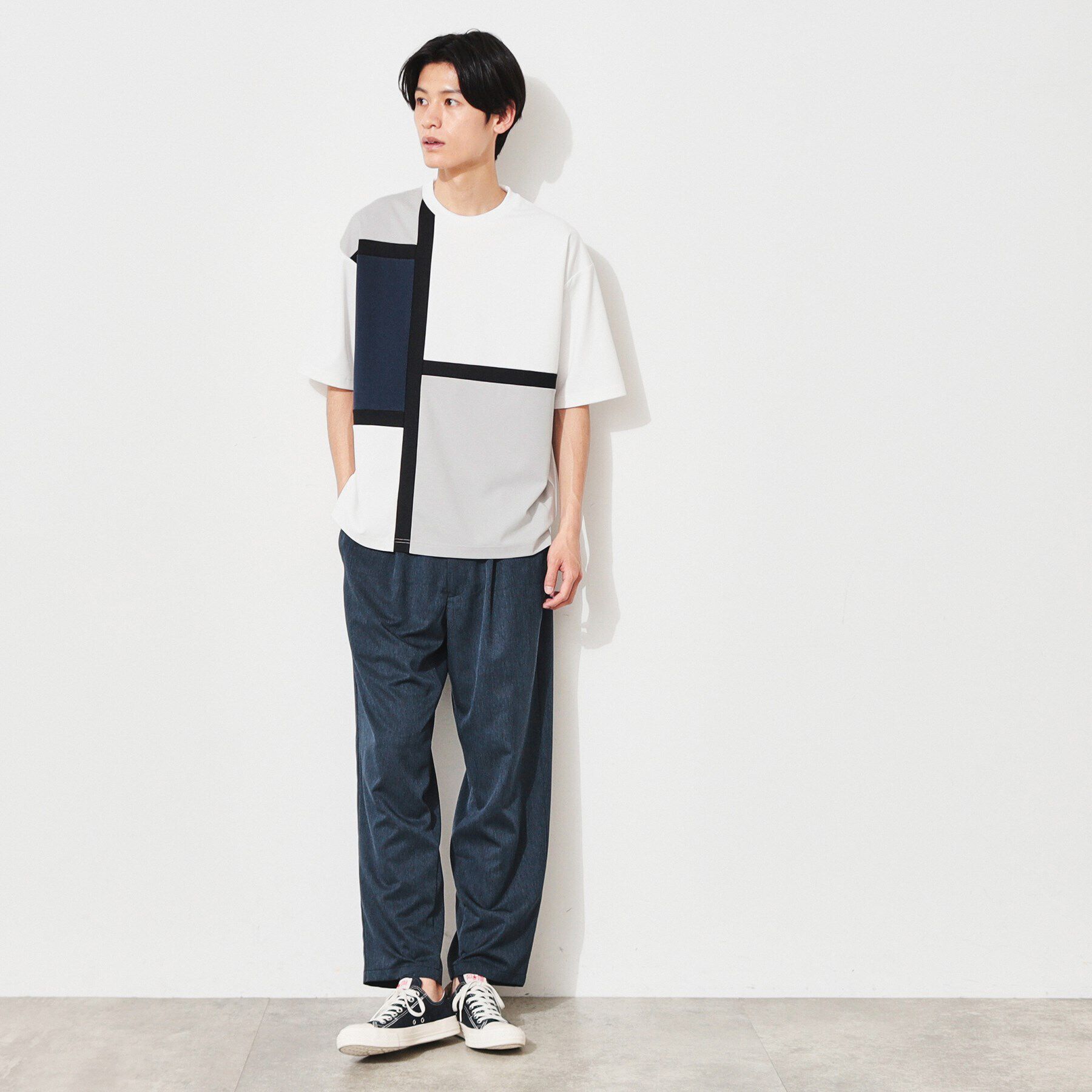 THE SHOP TK「アートフレームパターンTシャツ」|Tシャツ・カットソー|