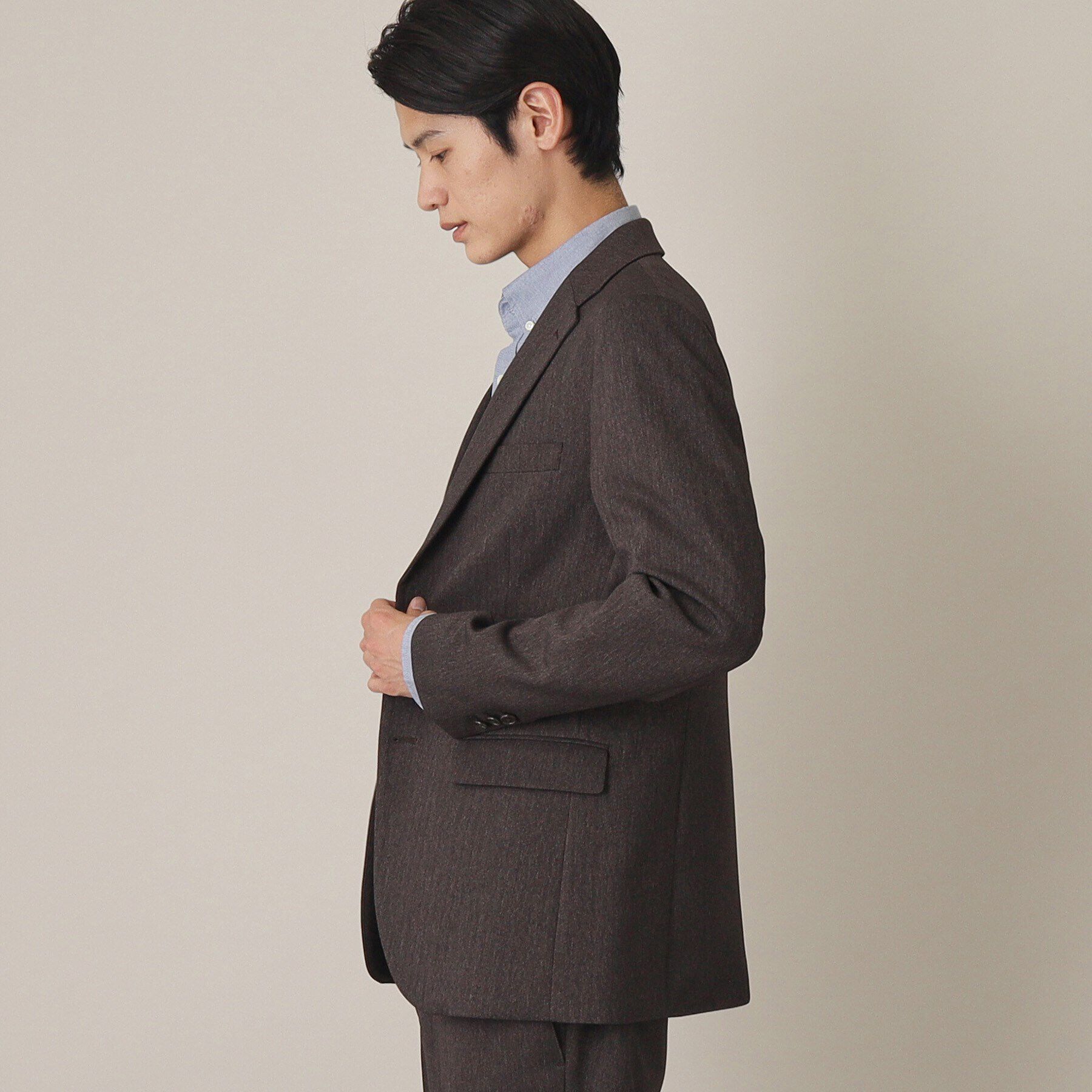 THE SHOP TK「AVANTウーリーヘリンボンジャケット【セットアップ可/ビジネス対応/洗える/ストレッチ素材/シワに」|テーラードジャケット|