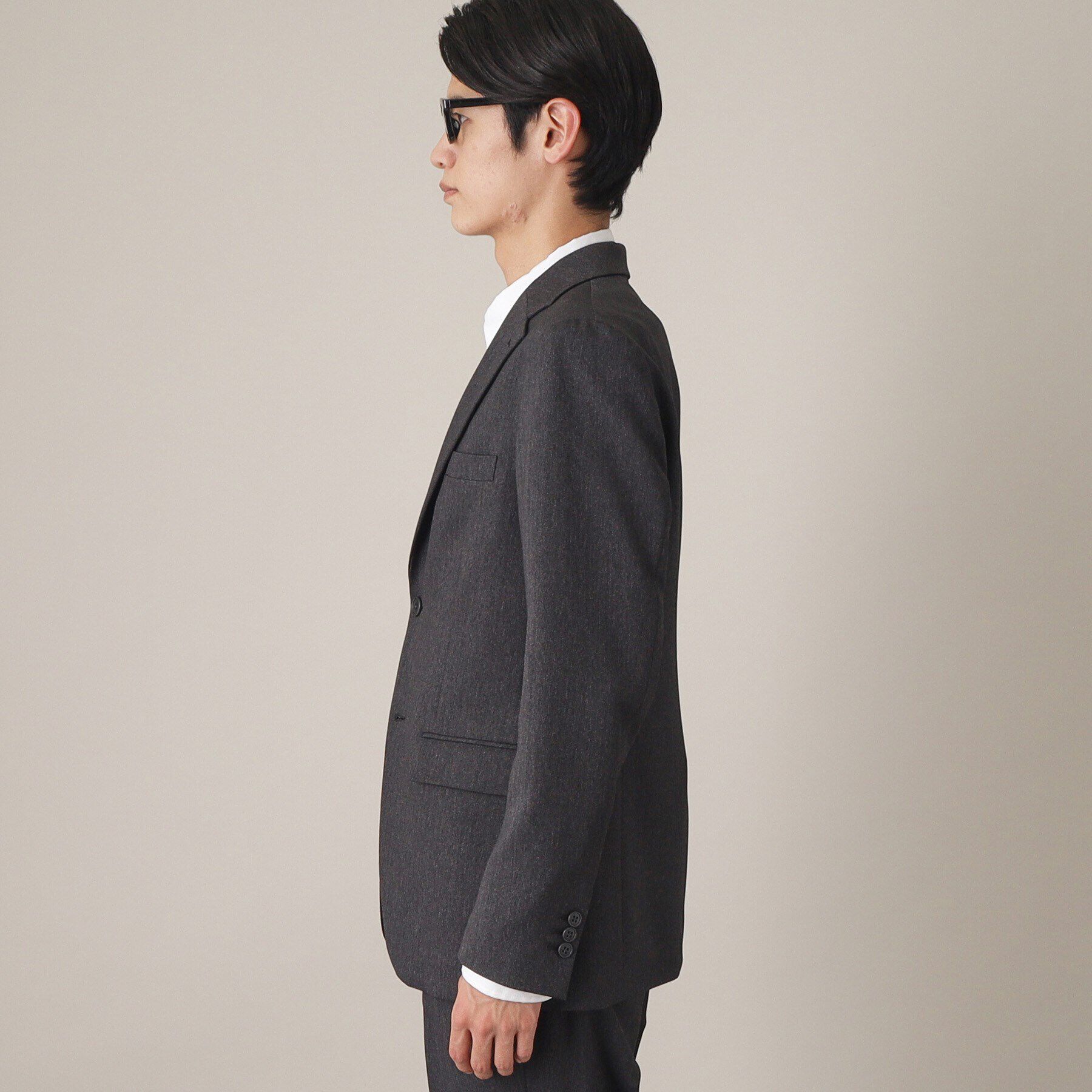 THE SHOP TK「AVANTウーリーヘリンボンジャケット【セットアップ可/ビジネス対応/洗える/ストレッチ素材/シワに」|テーラードジャケット|