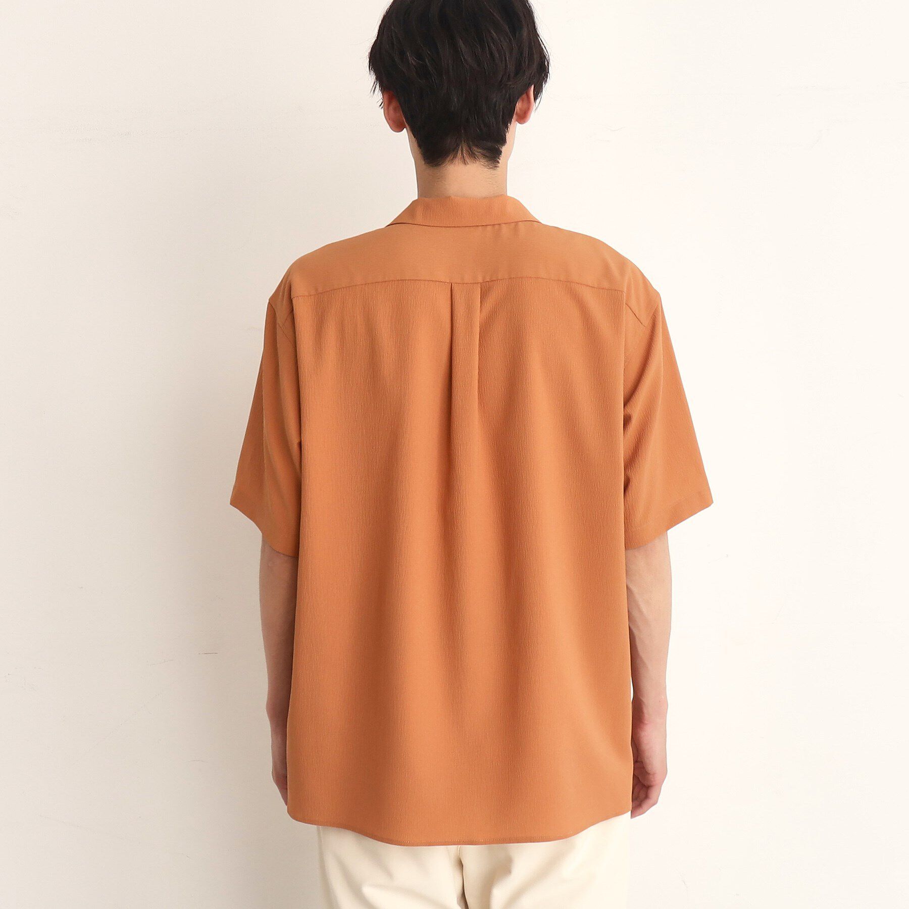 THE SHOP TK「楊柳オープンカラー半袖シャツ」|シャツ・ブラウス|