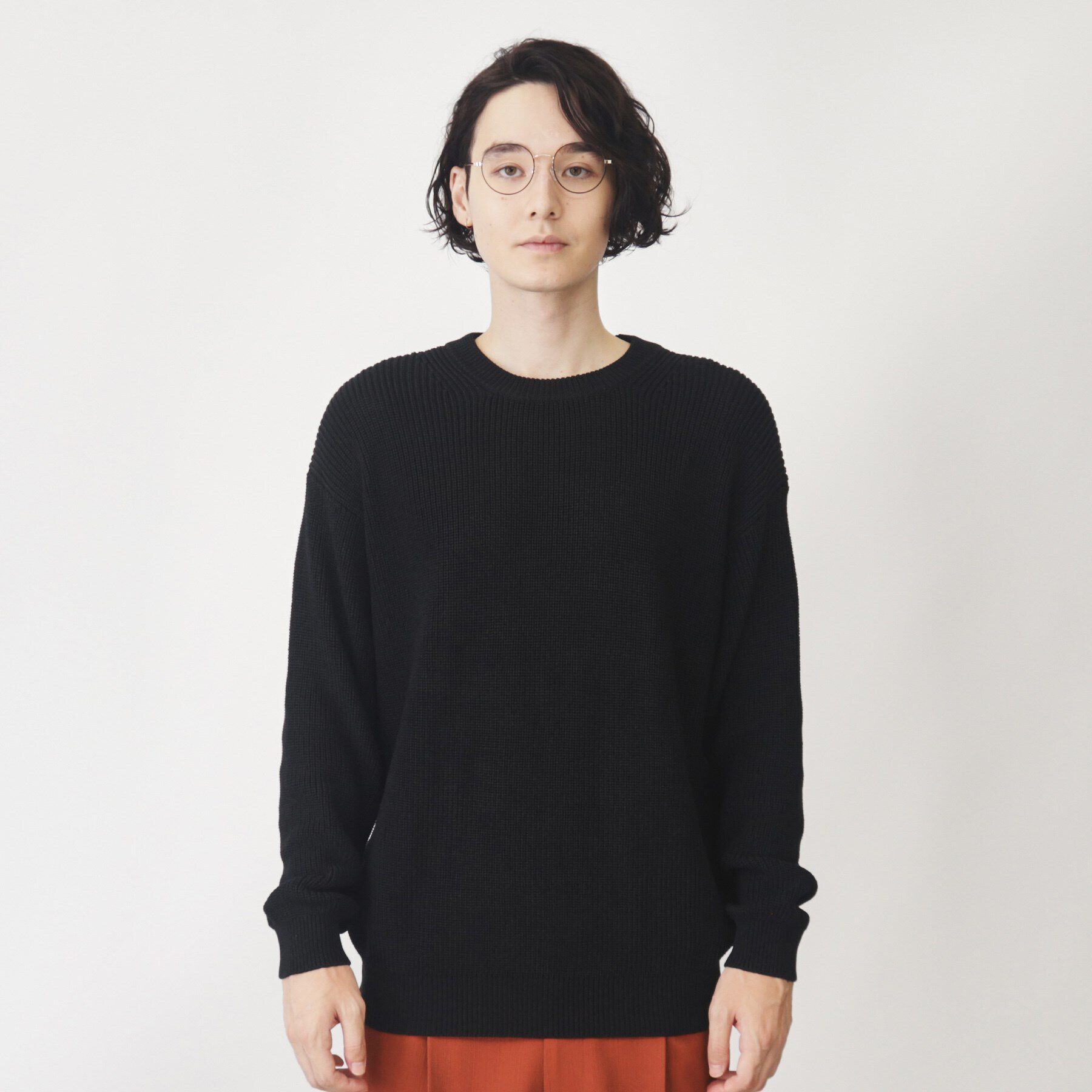 THE SHOP TK「畦編みニットプルオーバー リラックスシルエット」|ニット・セーター|