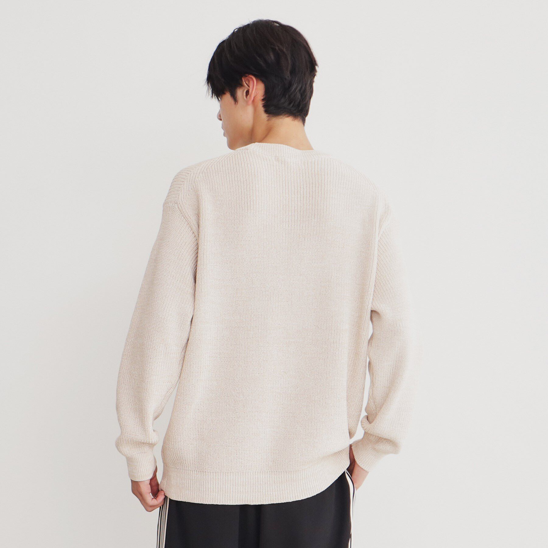 THE SHOP TK「畦編みニットプルオーバー リラックスシルエット」|ニット・セーター|