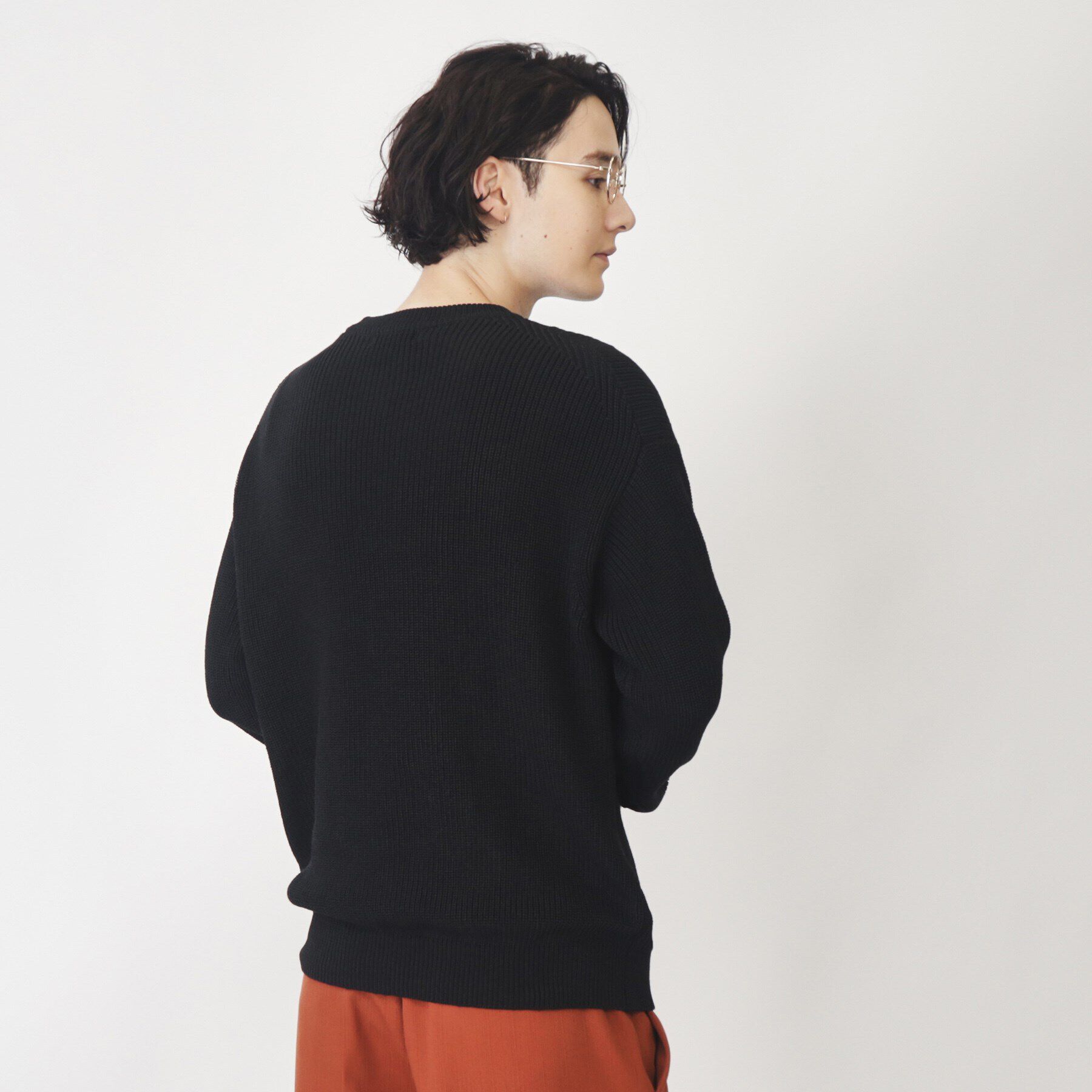 THE SHOP TK「畦編みニットプルオーバー リラックスシルエット」|ニット・セーター|