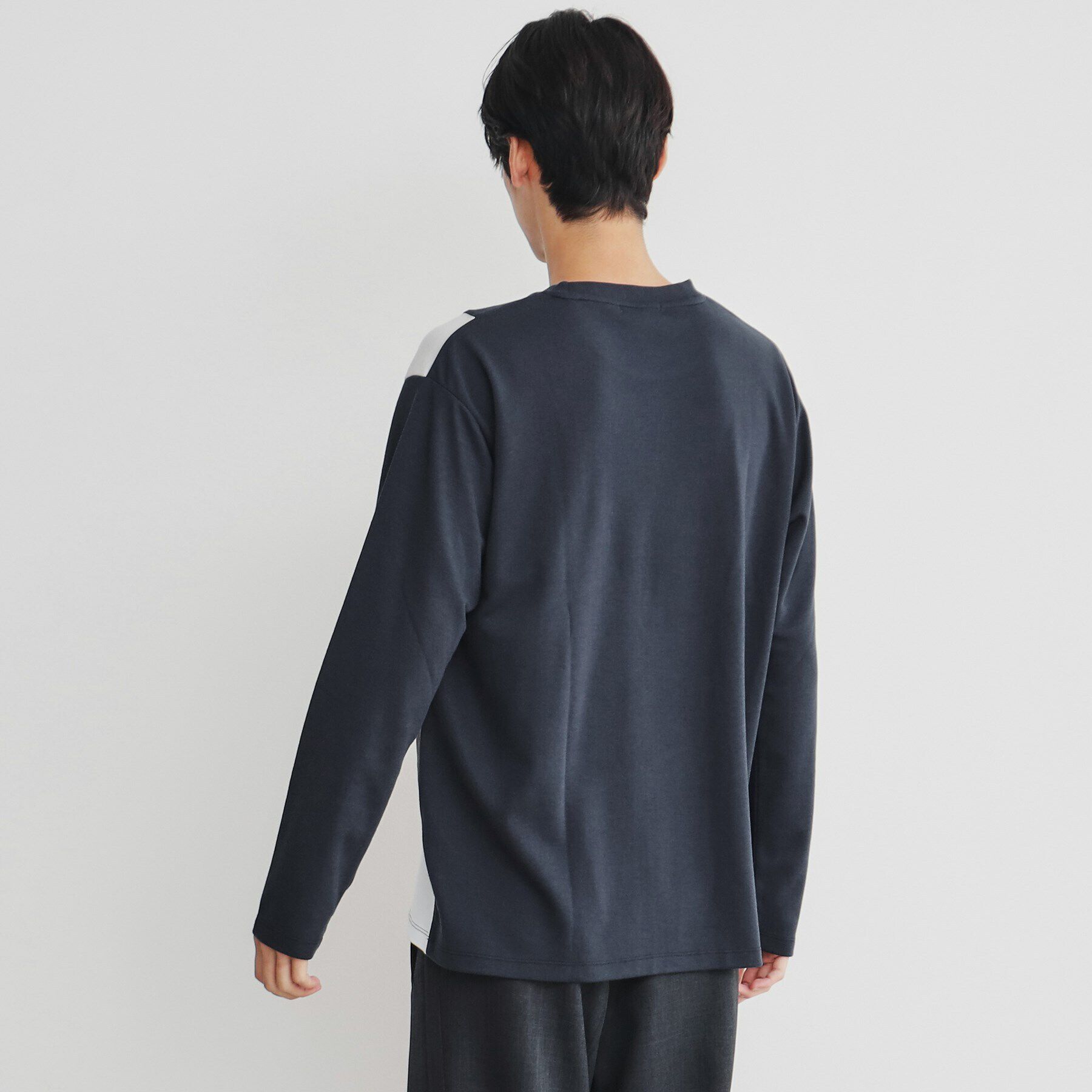 THE SHOP TK「異素材ブロッキング長袖Tシャツ」|Tシャツ・カットソー|