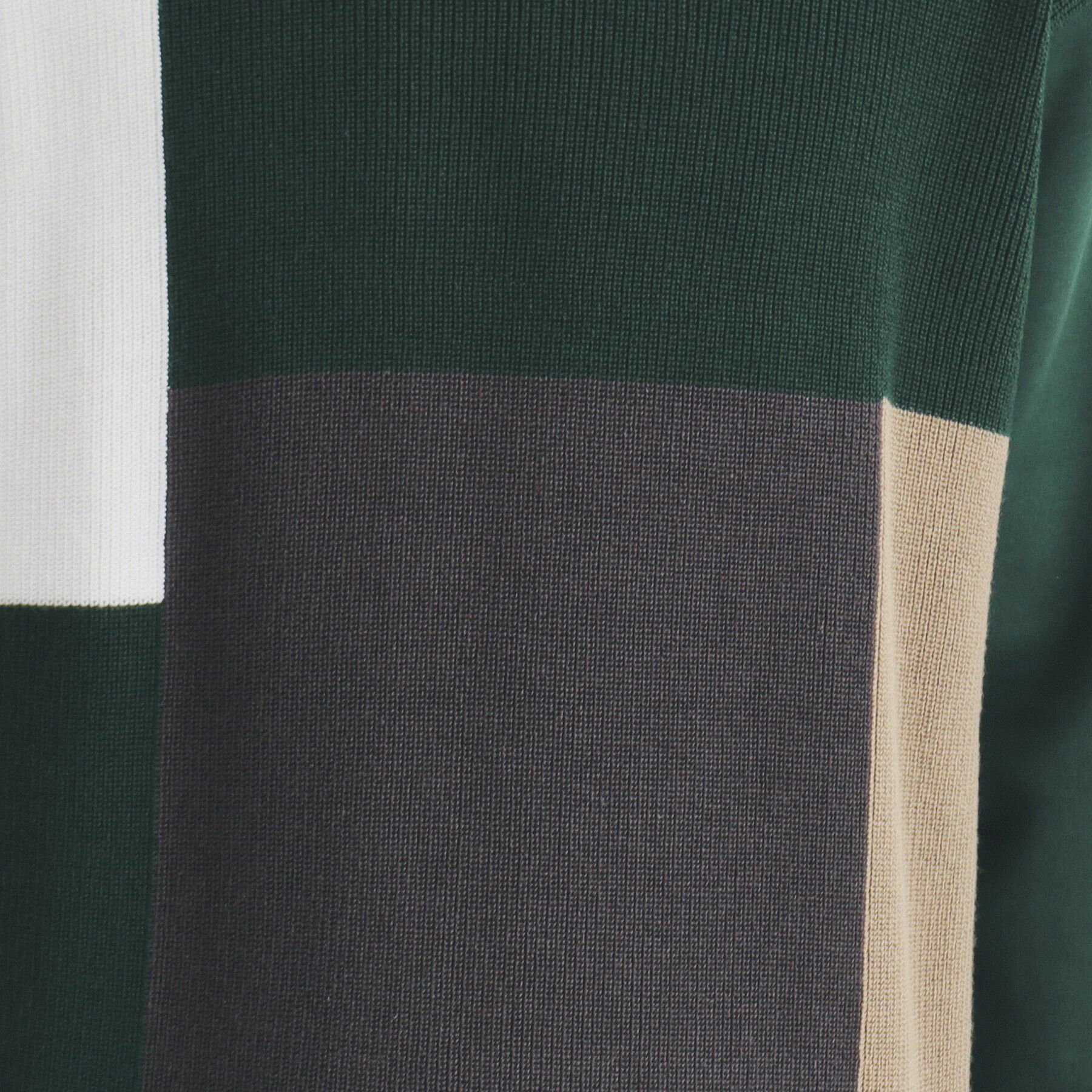 THE SHOP TK「異素材ブロッキングニットプルオーバー」|ニット・セーター|