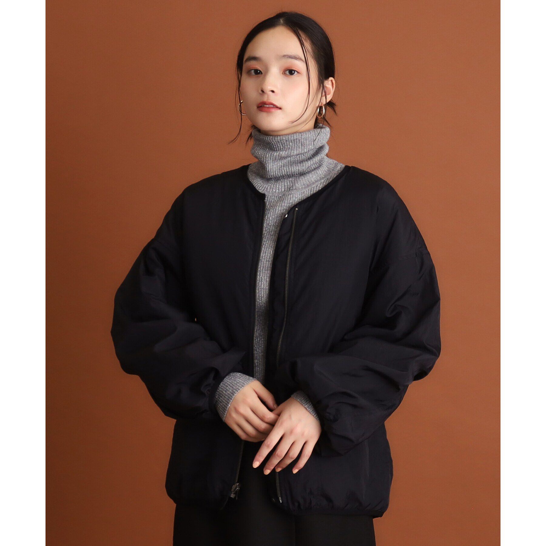 THE SHOP TK「【蓄熱保温】リバーシブルキルトブルゾン」|ブルゾン・スタジャン|