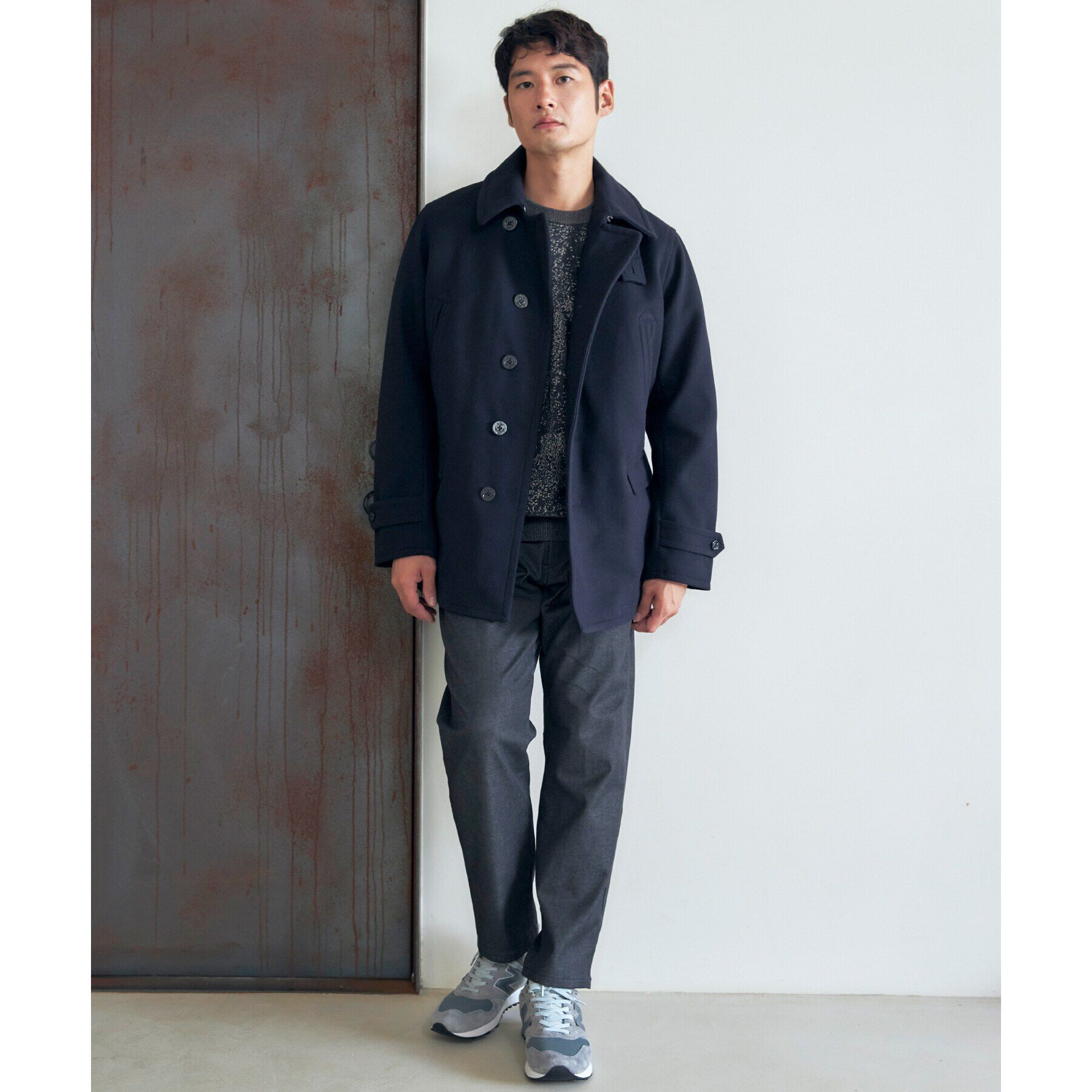 THE SHOP TK「ウーリックシングルPコート」|ピーコート|