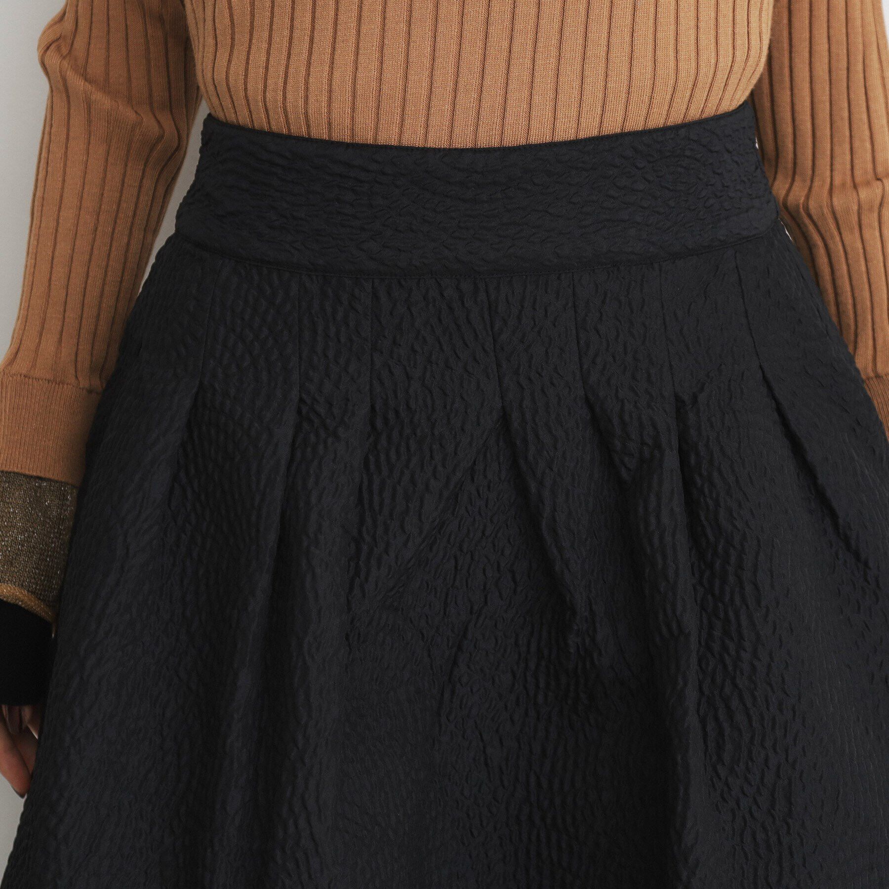 THE SHOP TK「ふくれジャカードフレアスカート」|スカート|