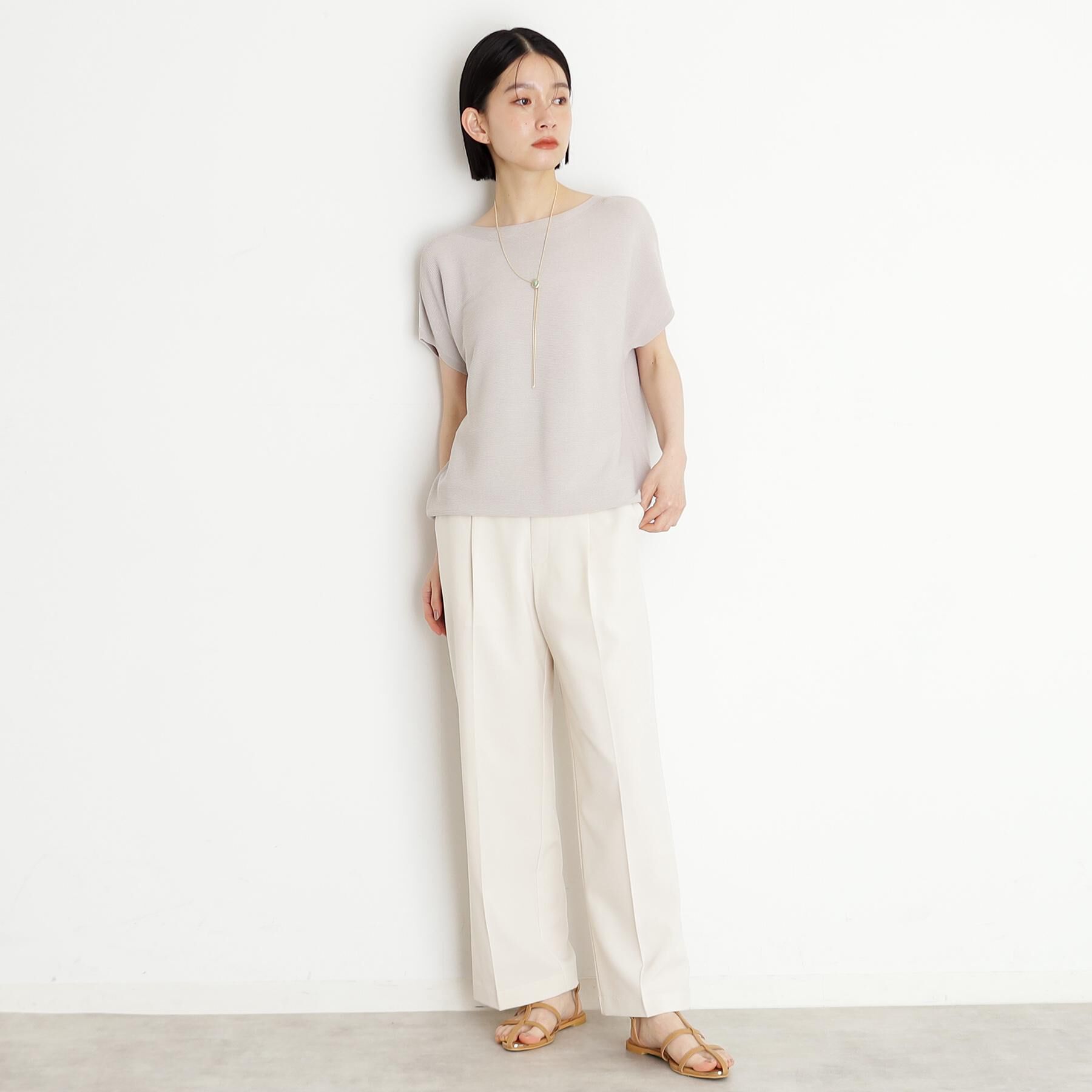 THE SHOP TK「美人フレンチニット【8色展開/WEB限定カラー/洗濯機OK/毛玉になりにくい】」|ニット・セーター|