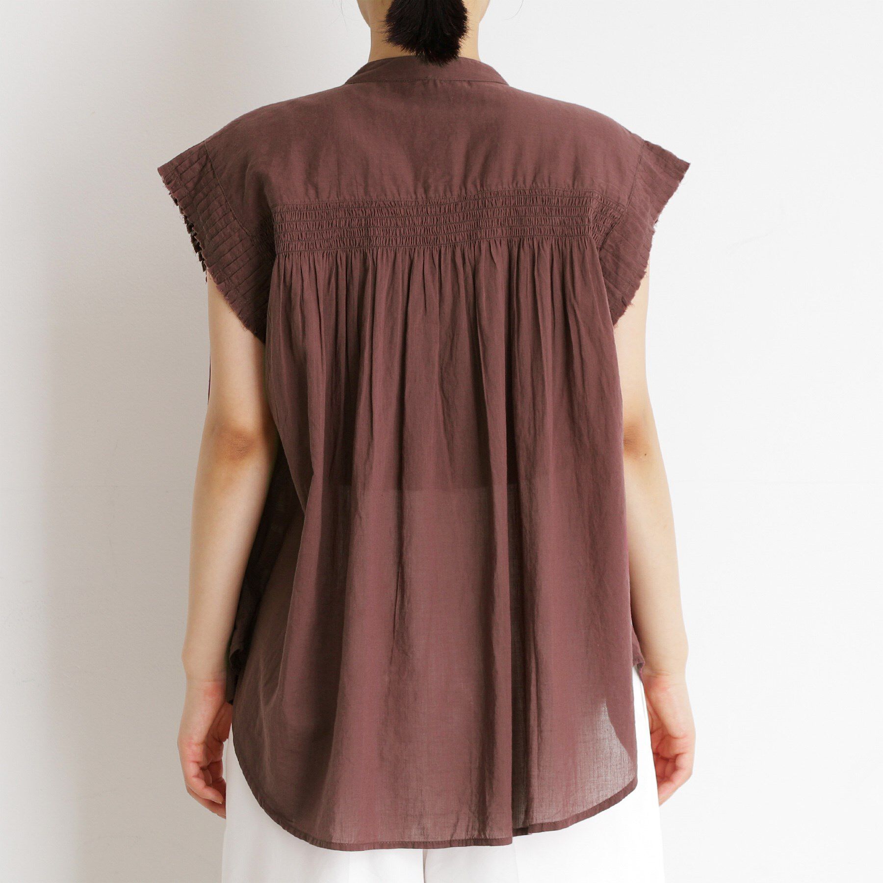 THE SHOP TK「シャーリングブラウス【洗える】」|シャツ・ブラウス|