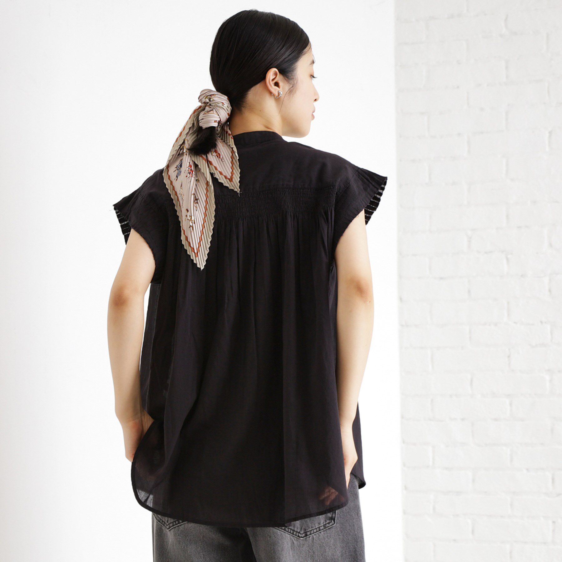 THE SHOP TK「シャーリングブラウス【洗える】」|シャツ・ブラウス|