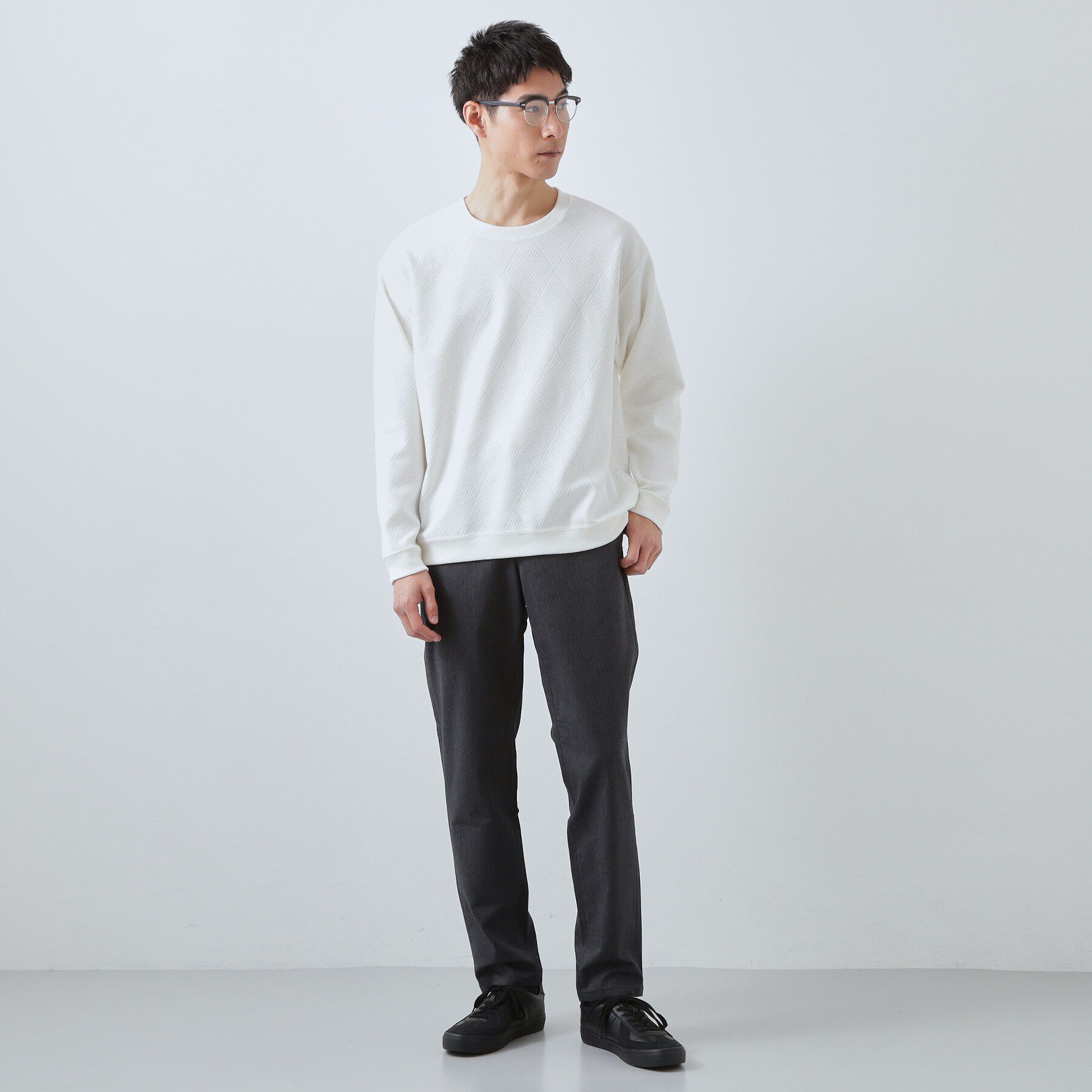 THE SHOP TK「ジャガードリンクススウエット」|パーカー|