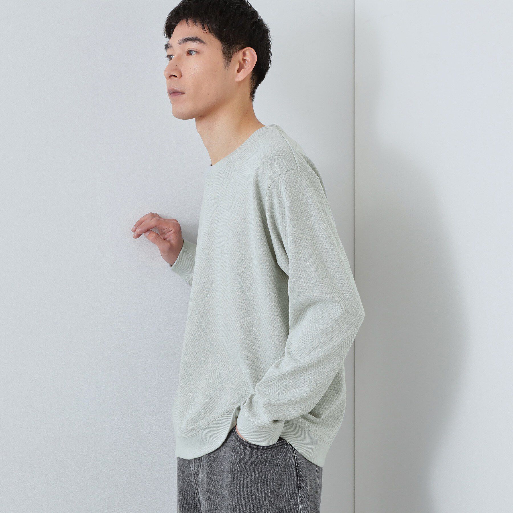 THE SHOP TK「ジャガードリンクススウエット」|パーカー|