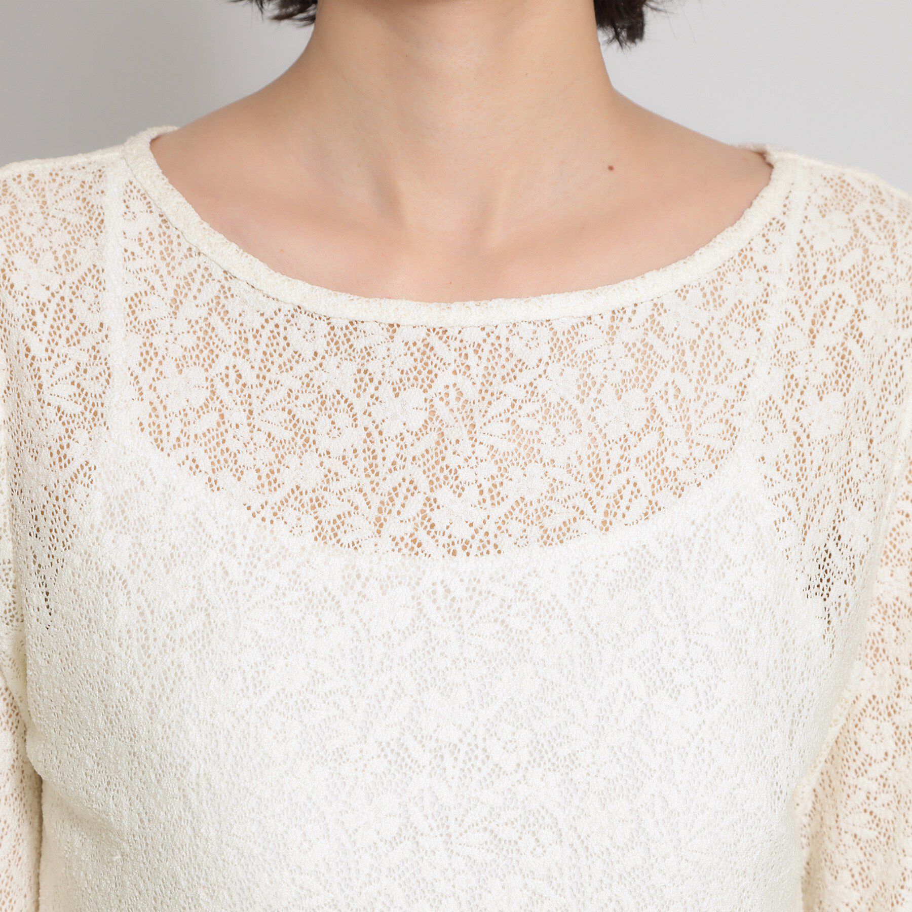 THE SHOP TK「レースプルオーバー」|Tシャツ・カットソー|