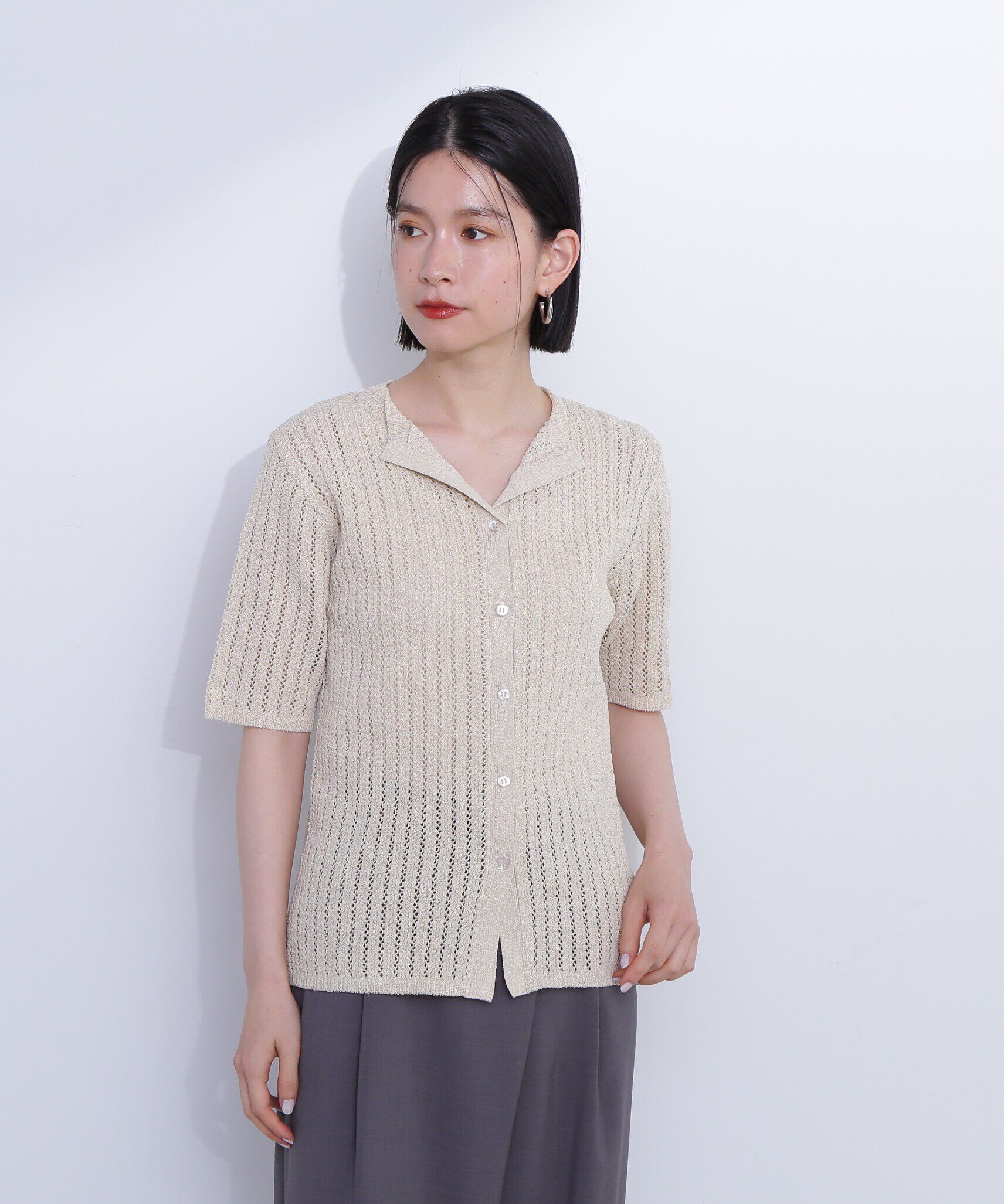  「カイキン柄編みニット」|ニット・セーター|