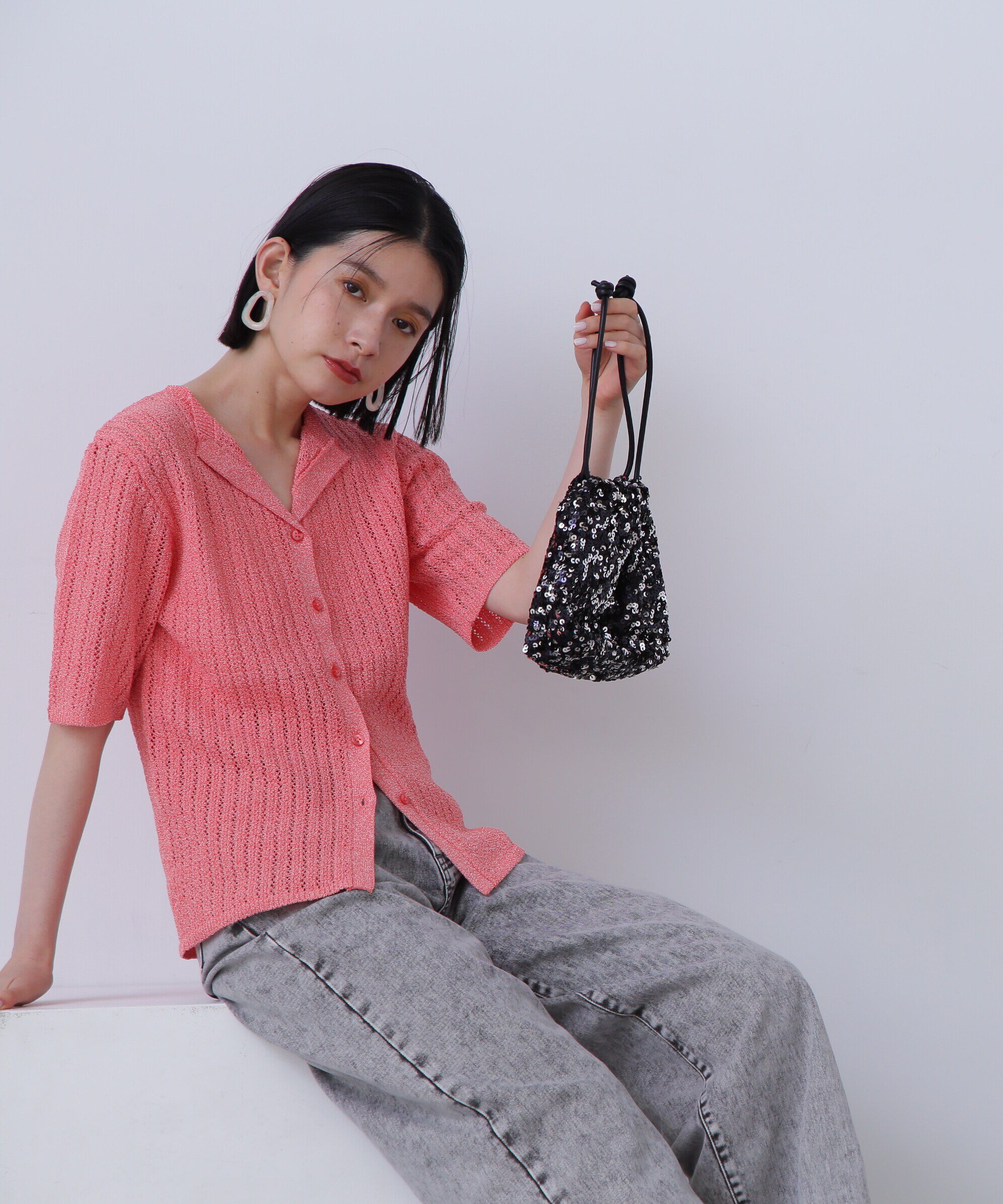  「カイキン柄編みニット」|ニット・セーター|