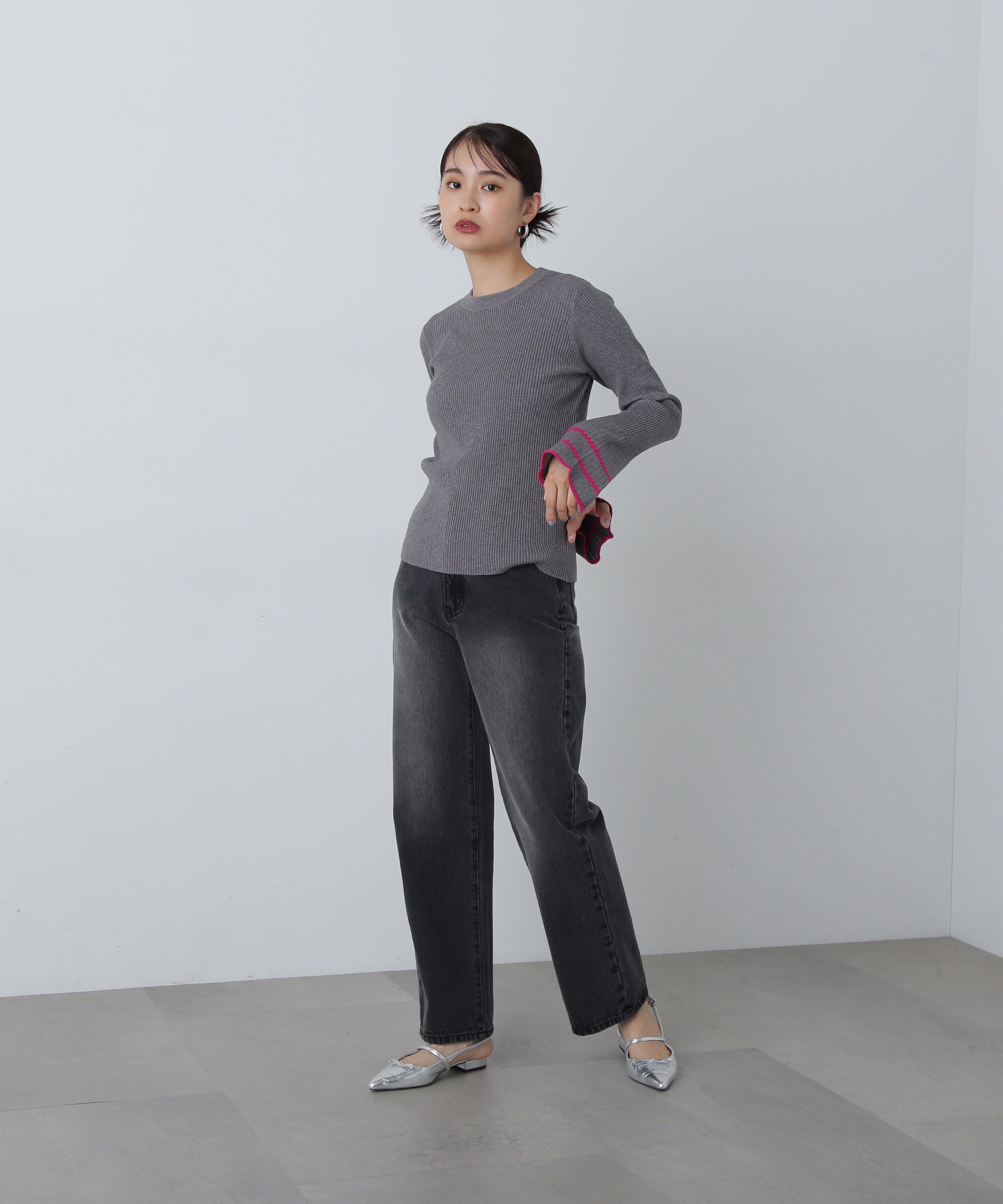  「ハイウエストストレートデニムパンツ《S Size Line》」|その他|