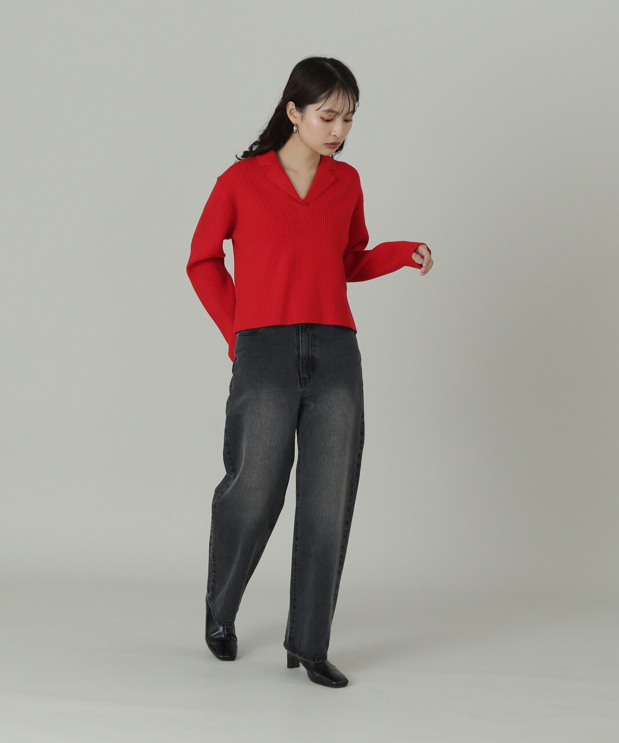  「ハイウエストストレートデニムパンツ《S Size Line》」|その他|