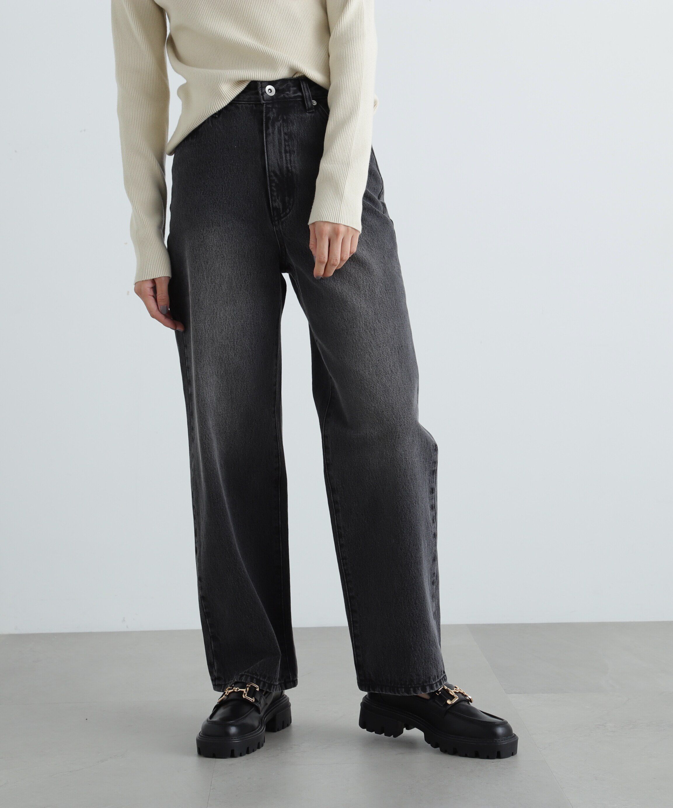  「ハイウエストストレートデニムパンツ《S Size Line》」|その他|
