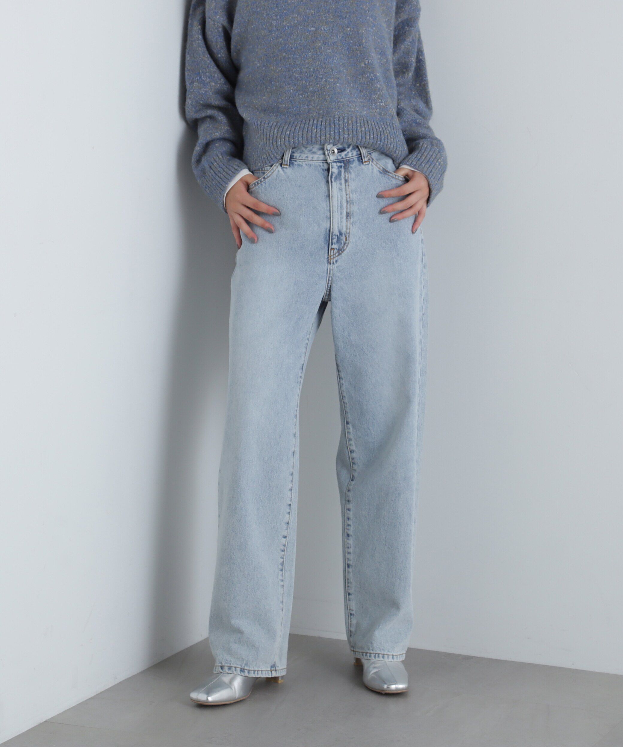  「ハイウエストストレートデニムパンツ《S Size Line》」|その他|