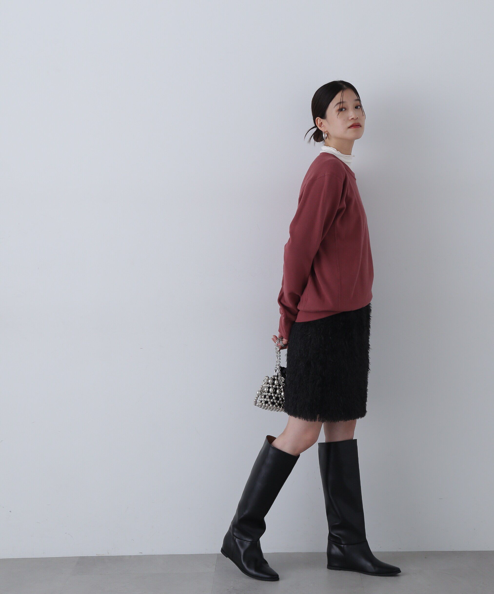  「モケモケフェザーミニスカート」|スカート|