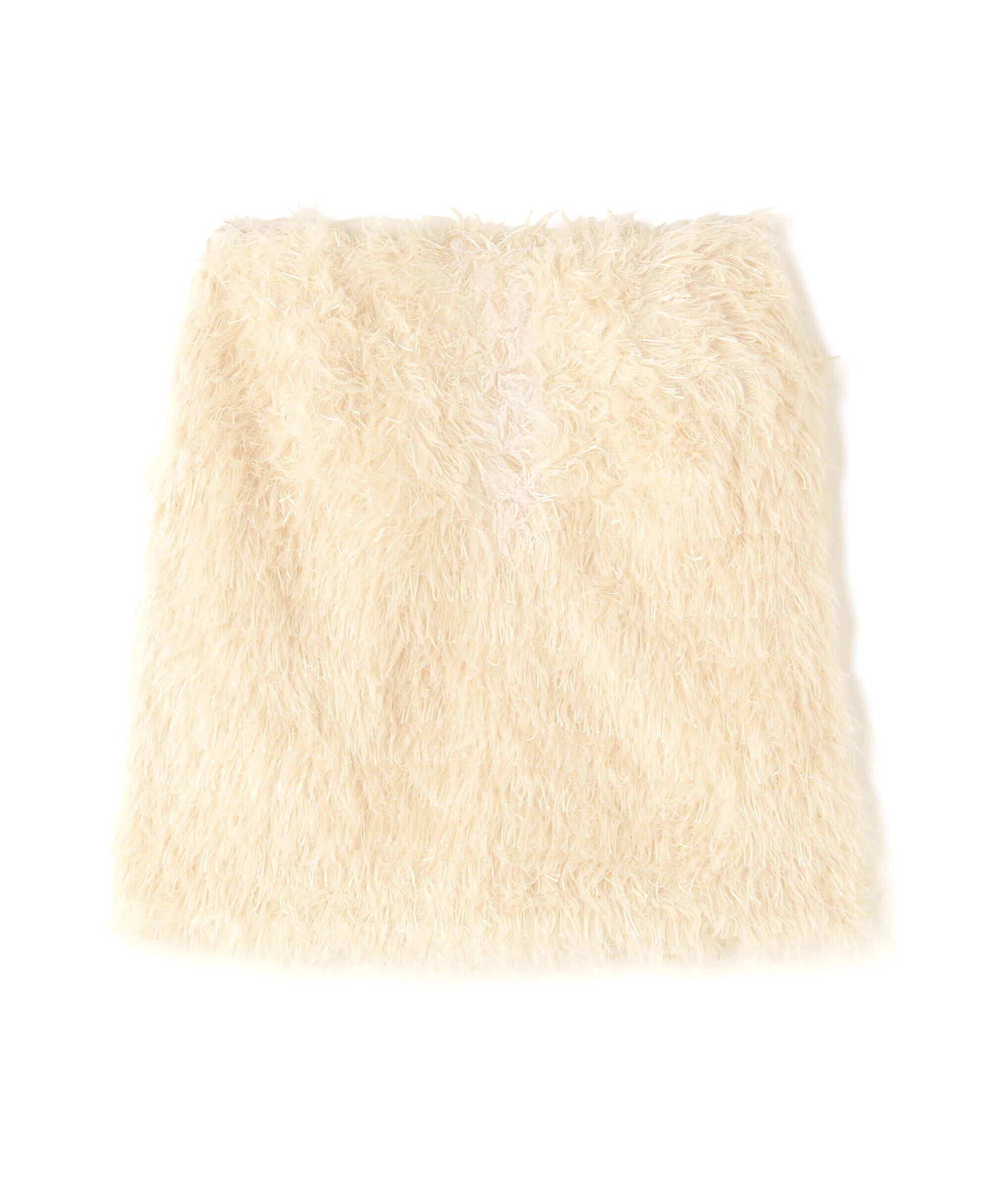  「モケモケフェザーミニスカート」|スカート|