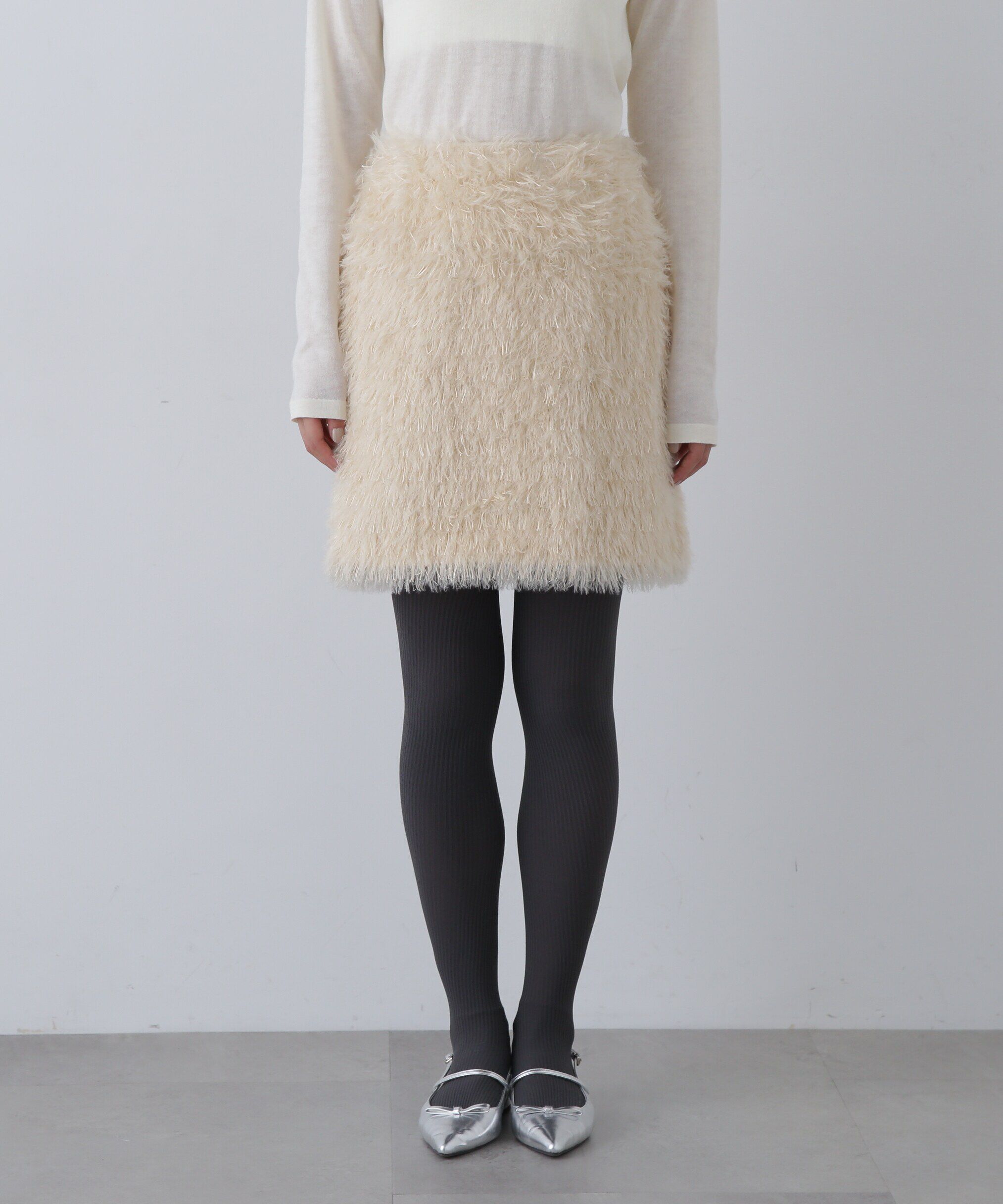  「モケモケフェザーミニスカート」|スカート|