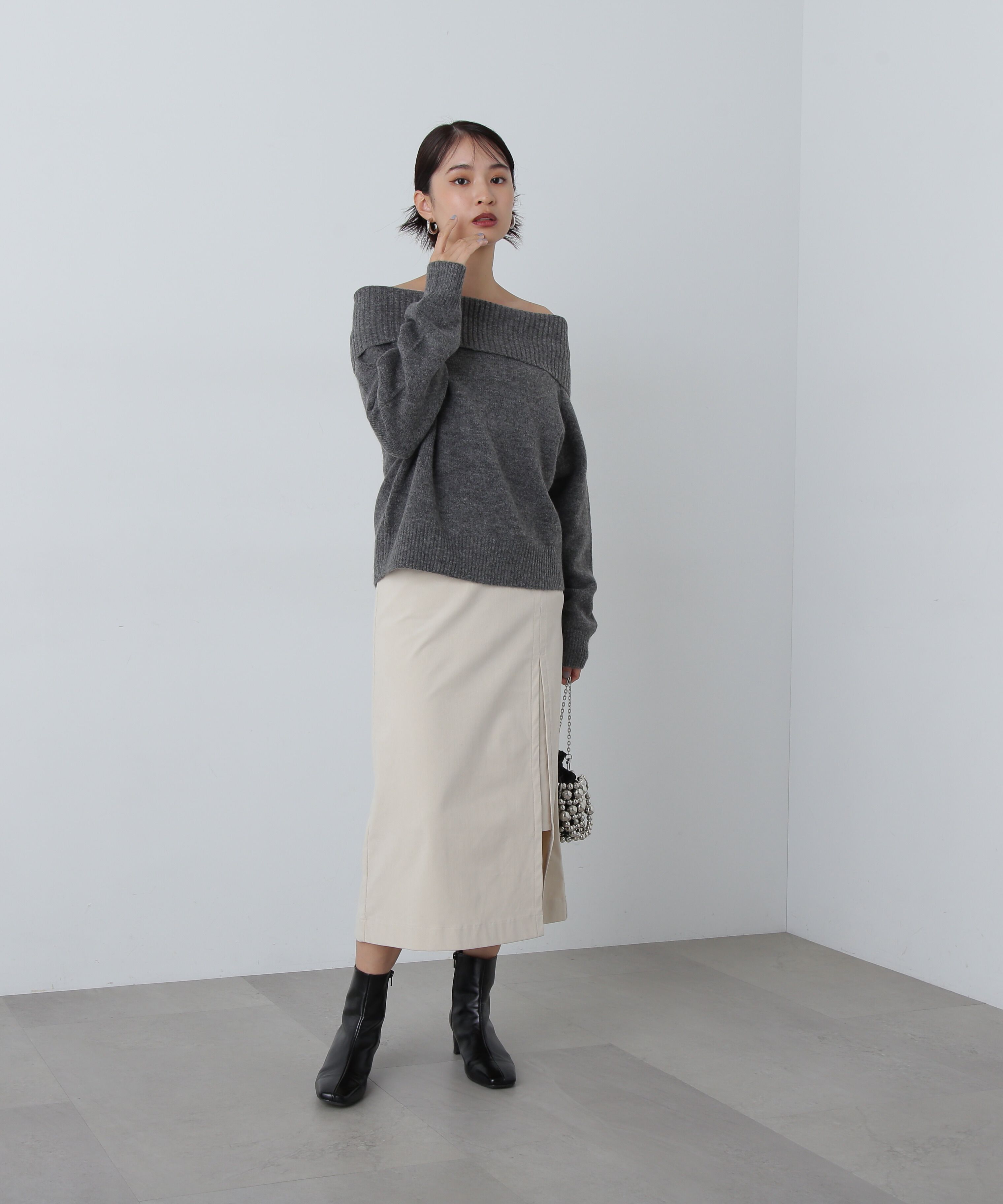  「コーデュロイスリットスカート《S Size Line》」|スカート|