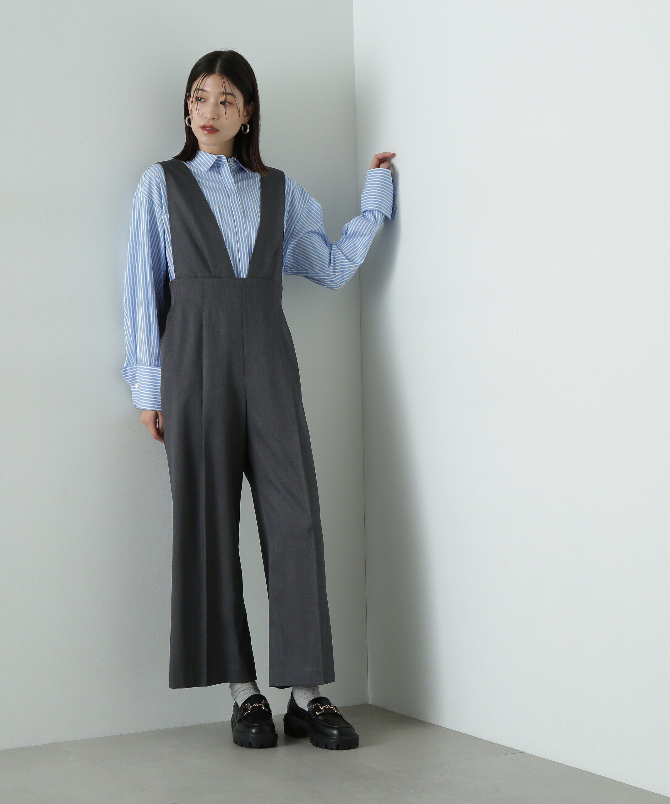  「Vネックサロペット」|ワンピース|