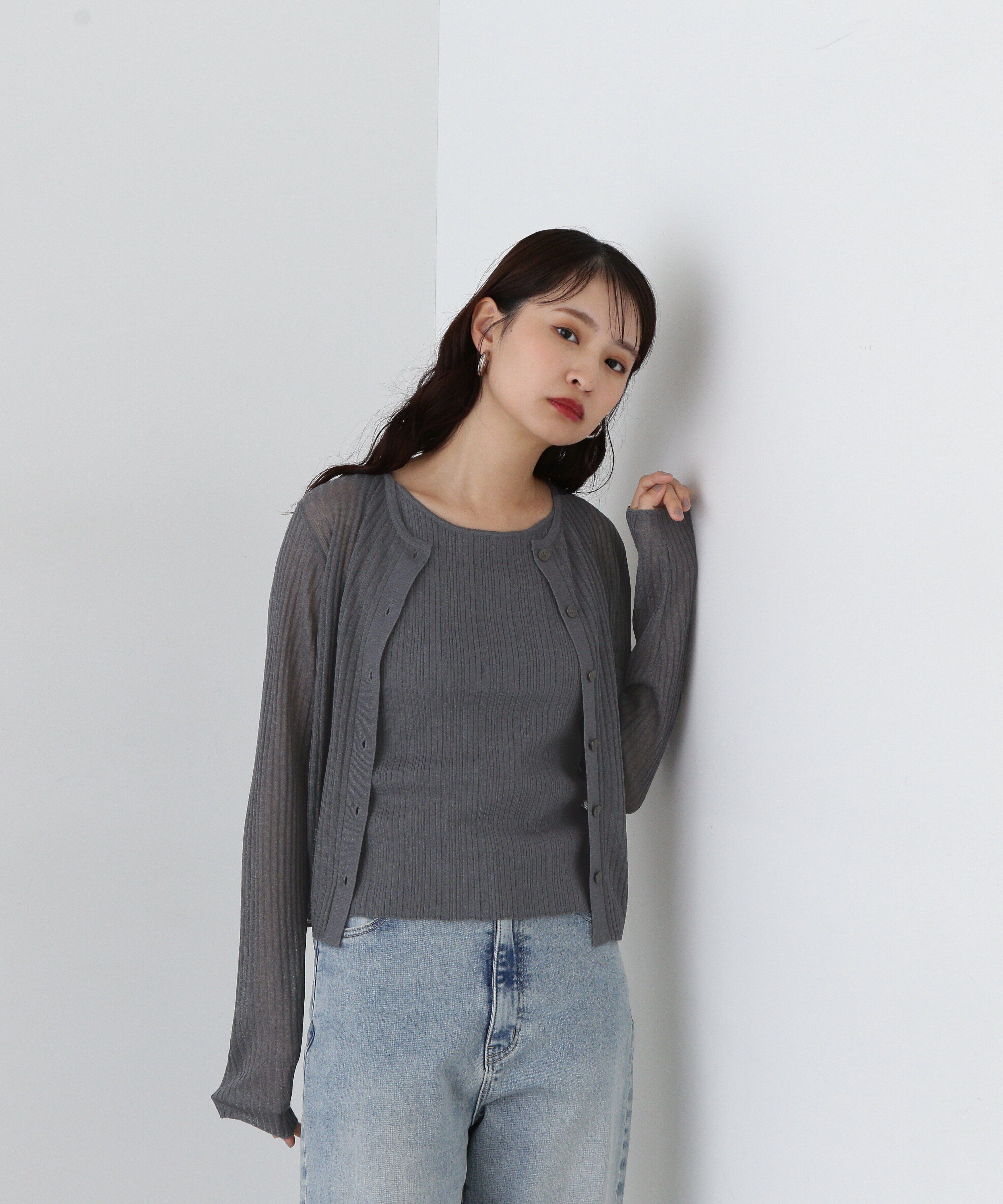  「レイヤードタンクニットセット」|ニット・セーター|