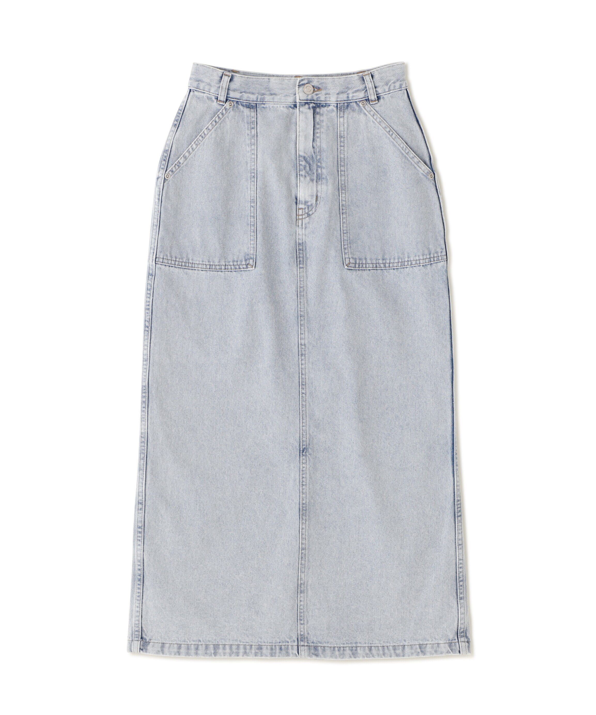  「ポケットデニムロングスカート」|スカート|