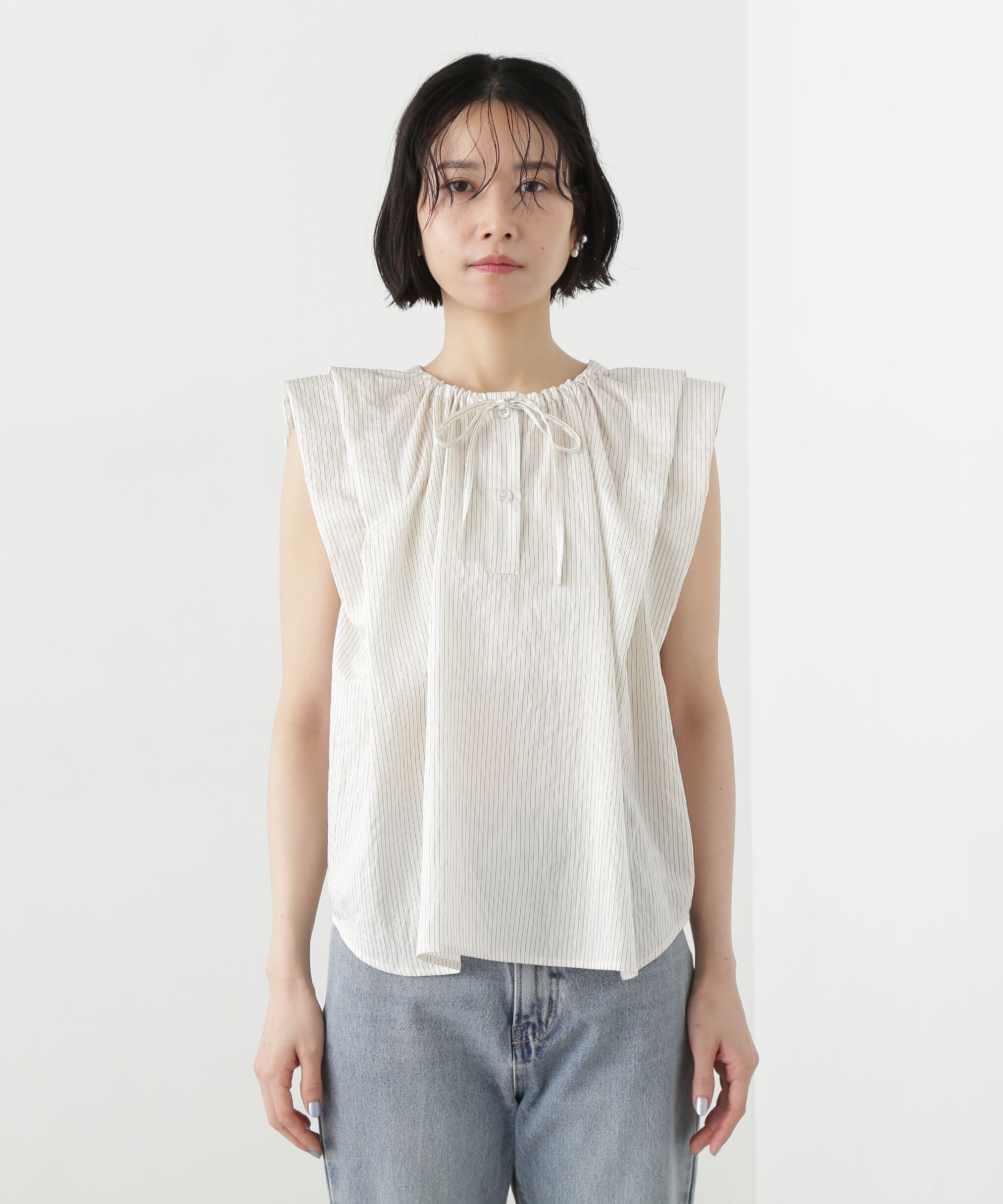  「タックショルダーブラウス」|シャツ・ブラウス|