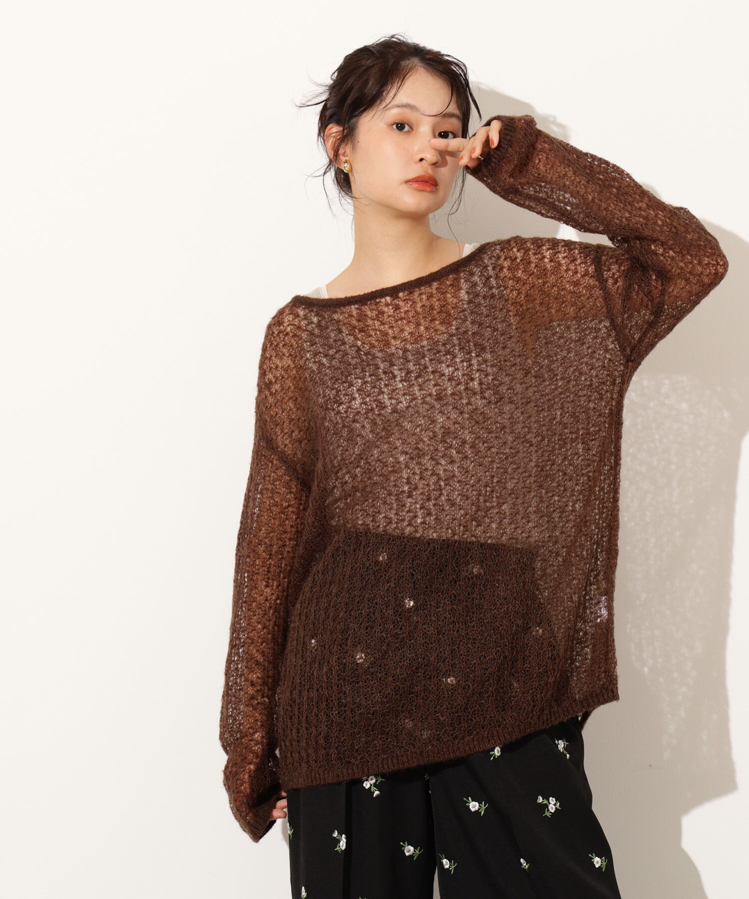  「モヘヤブレンドオーバーニット」|ニット・セーター|