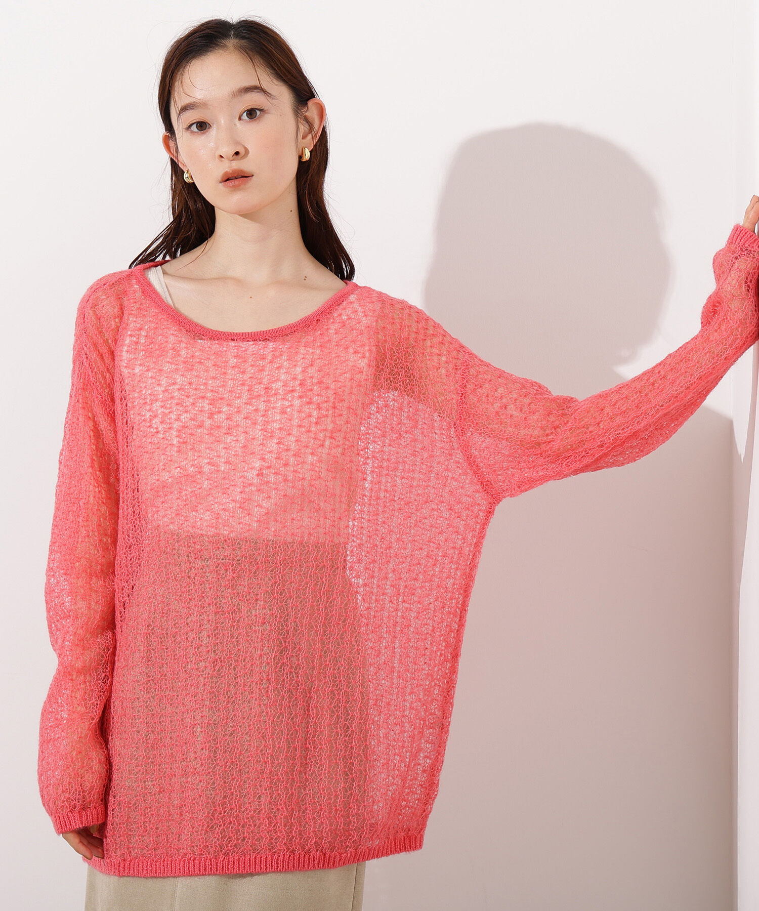  「モヘヤブレンドオーバーニット」|ニット・セーター|