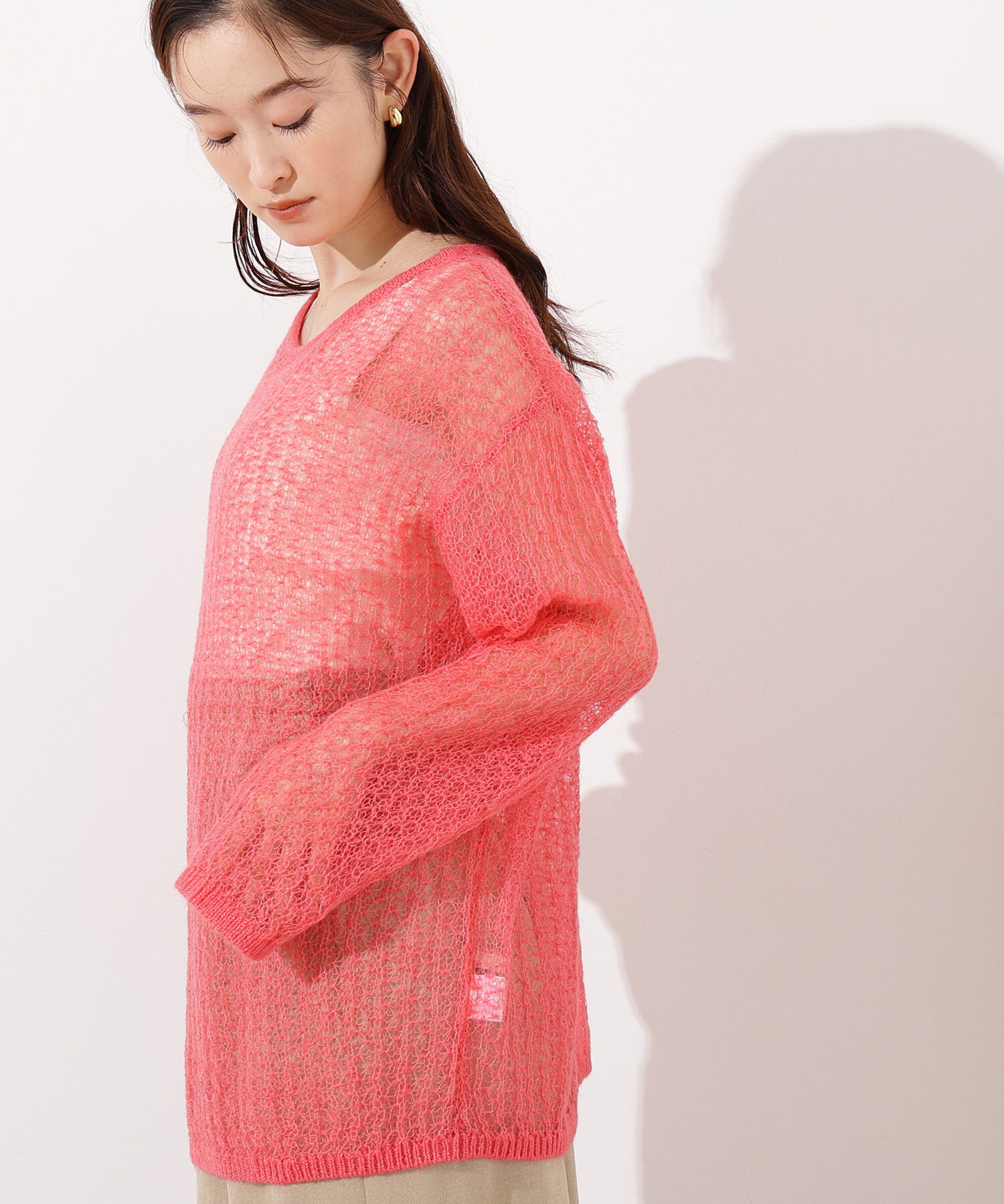  「モヘヤブレンドオーバーニット」|ニット・セーター|