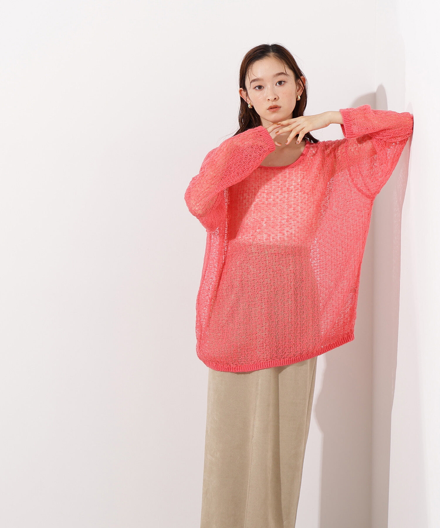  「モヘヤブレンドオーバーニット」|ニット・セーター|