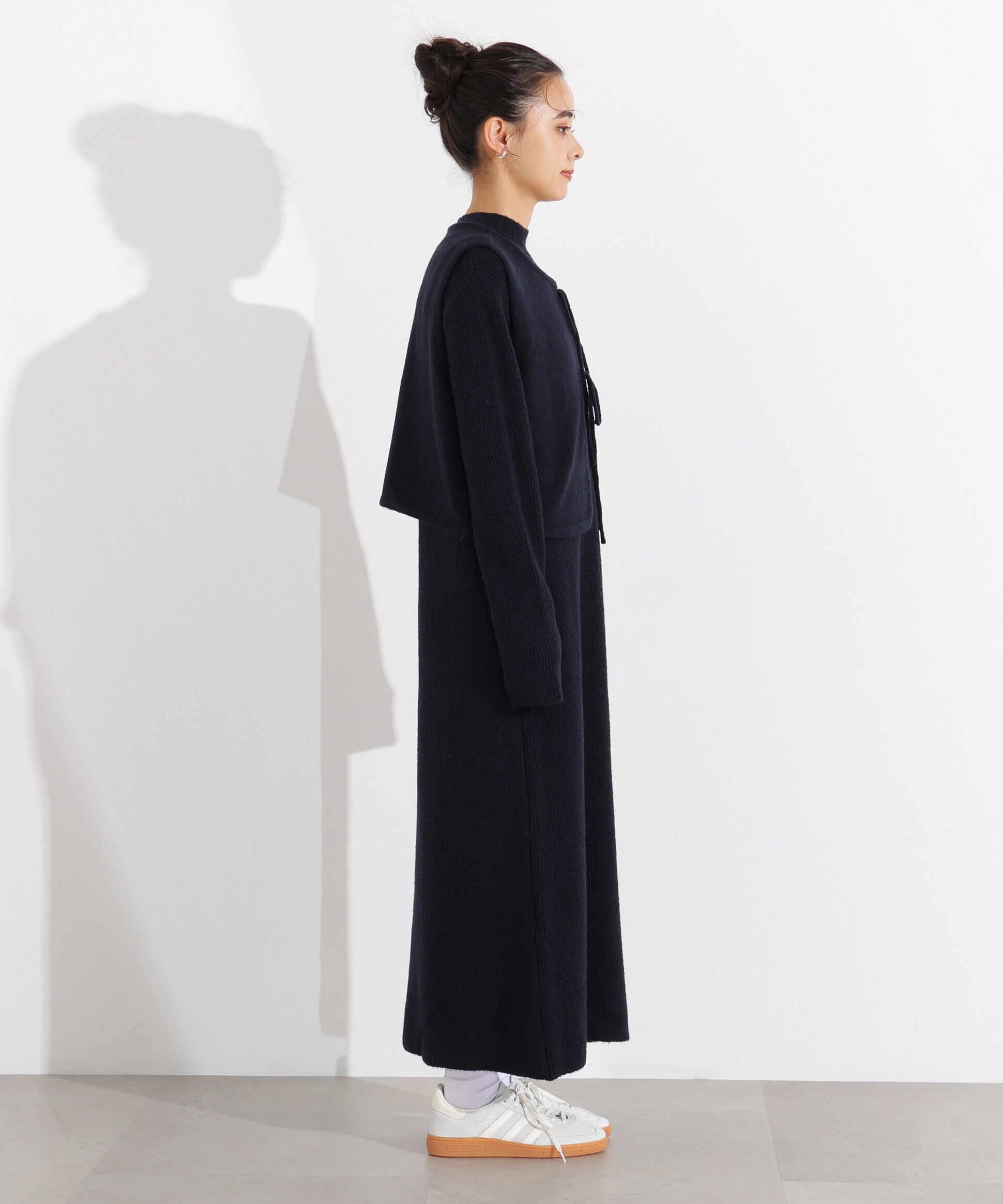  「リボンニットアンサンブルワンピース」|スカート|