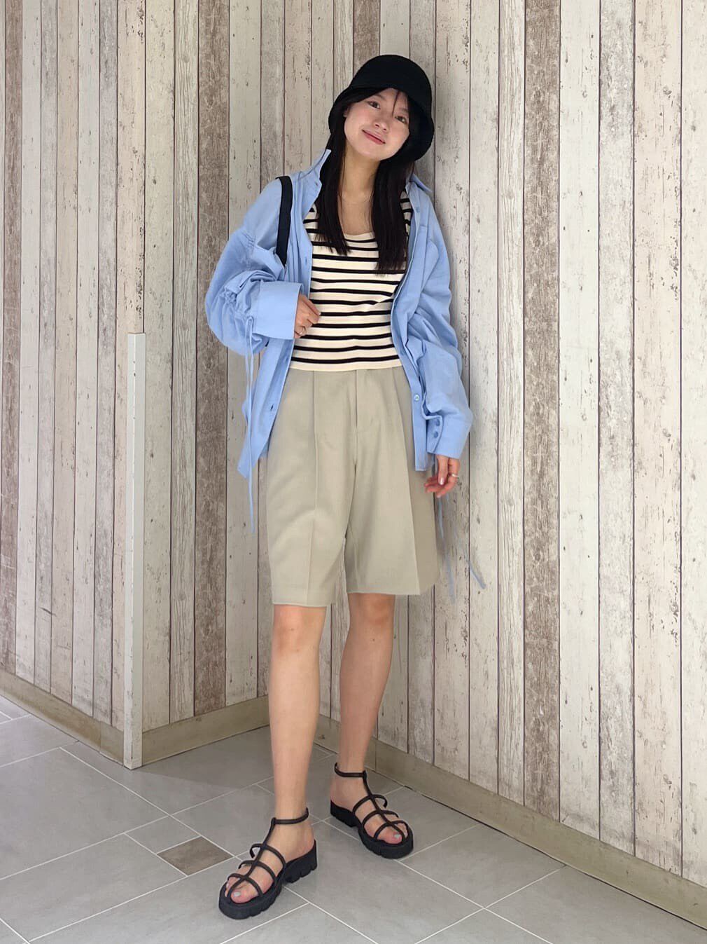  「［洗える］マシンウォッシャブル総針スクエアネックタンクニット」|ニット・セーター|