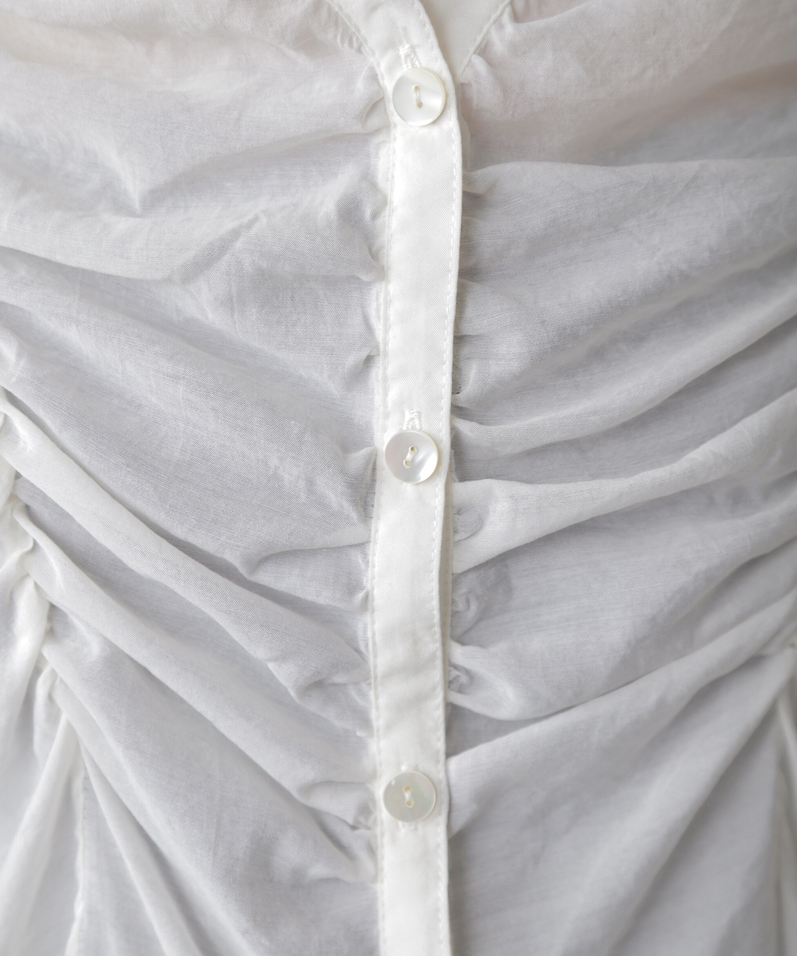  「Vネックシャーリングブラウス」|シャツ・ブラウス|