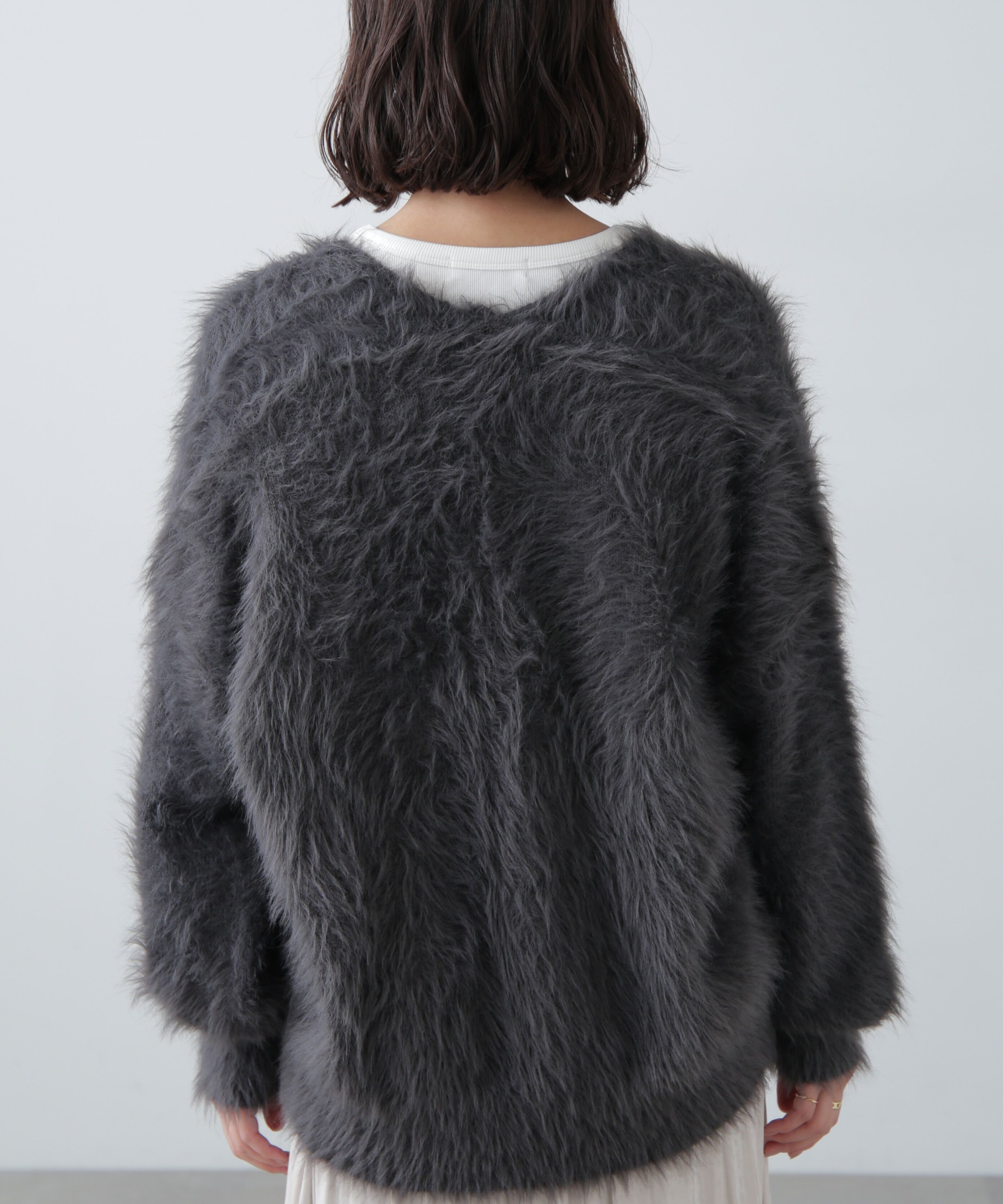  「シャギーロングカーディガン」|ニット・セーター|