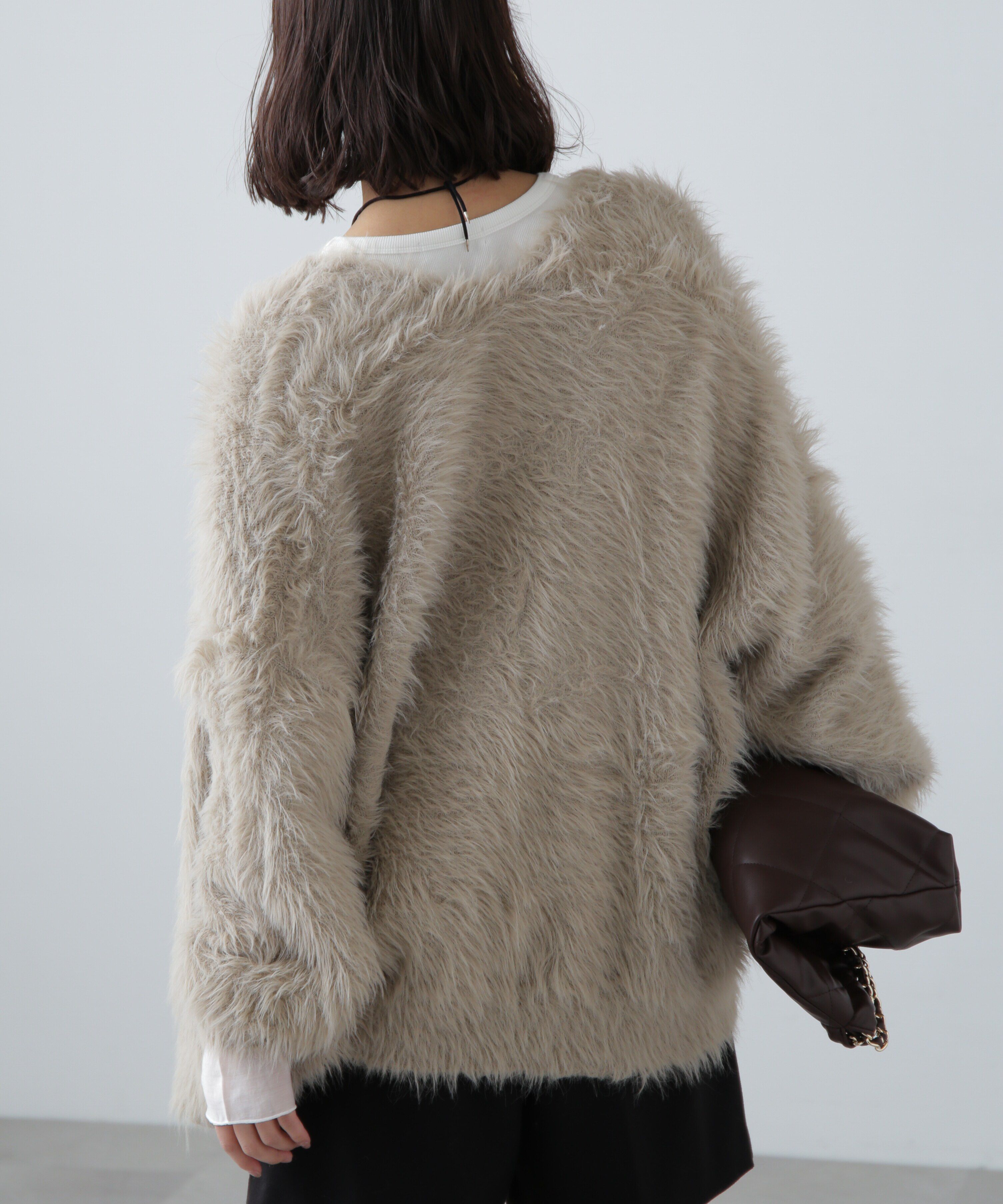  「シャギーロングカーディガン」|ニット・セーター|