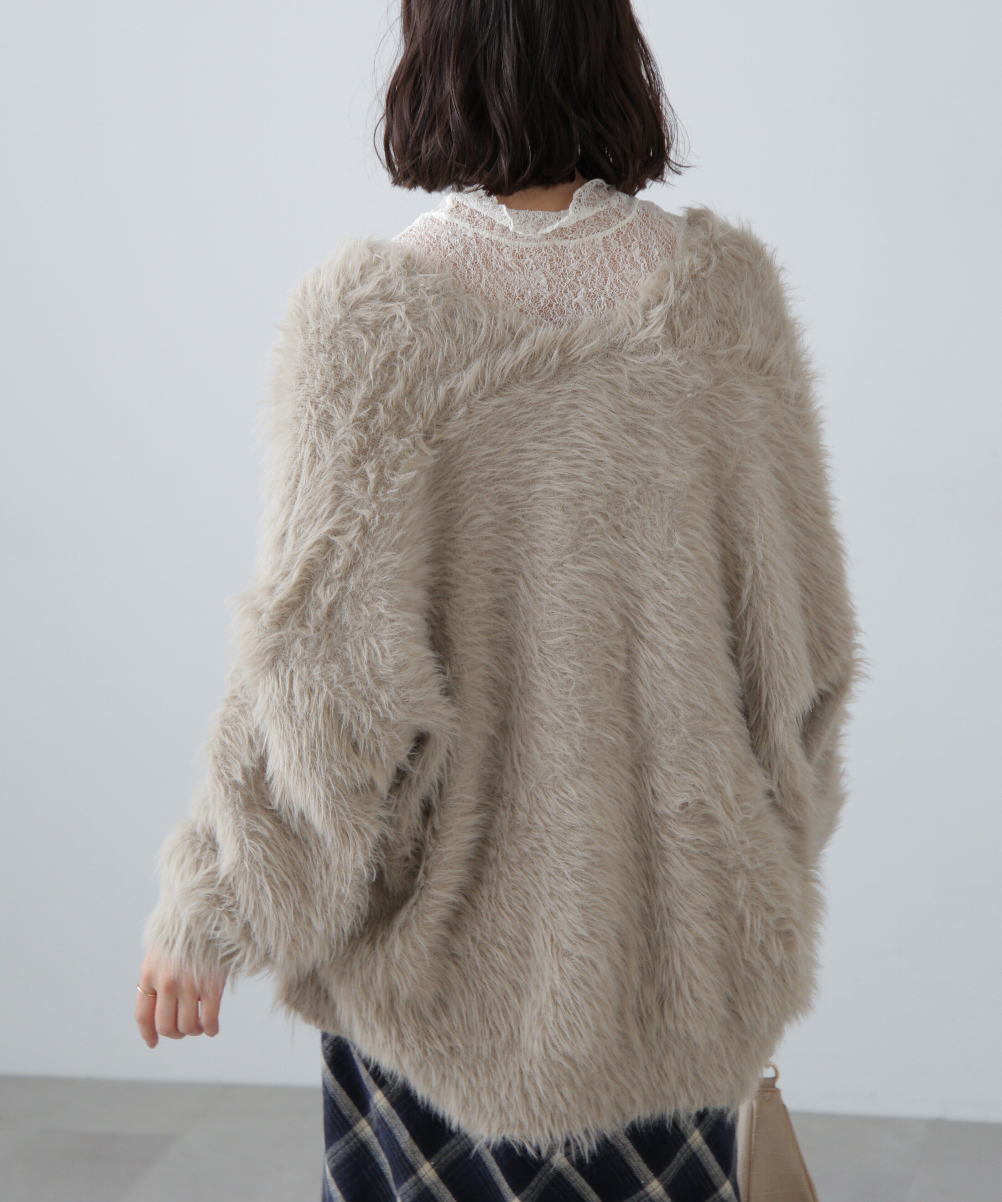  「シャギーロングカーディガン」|ニット・セーター|