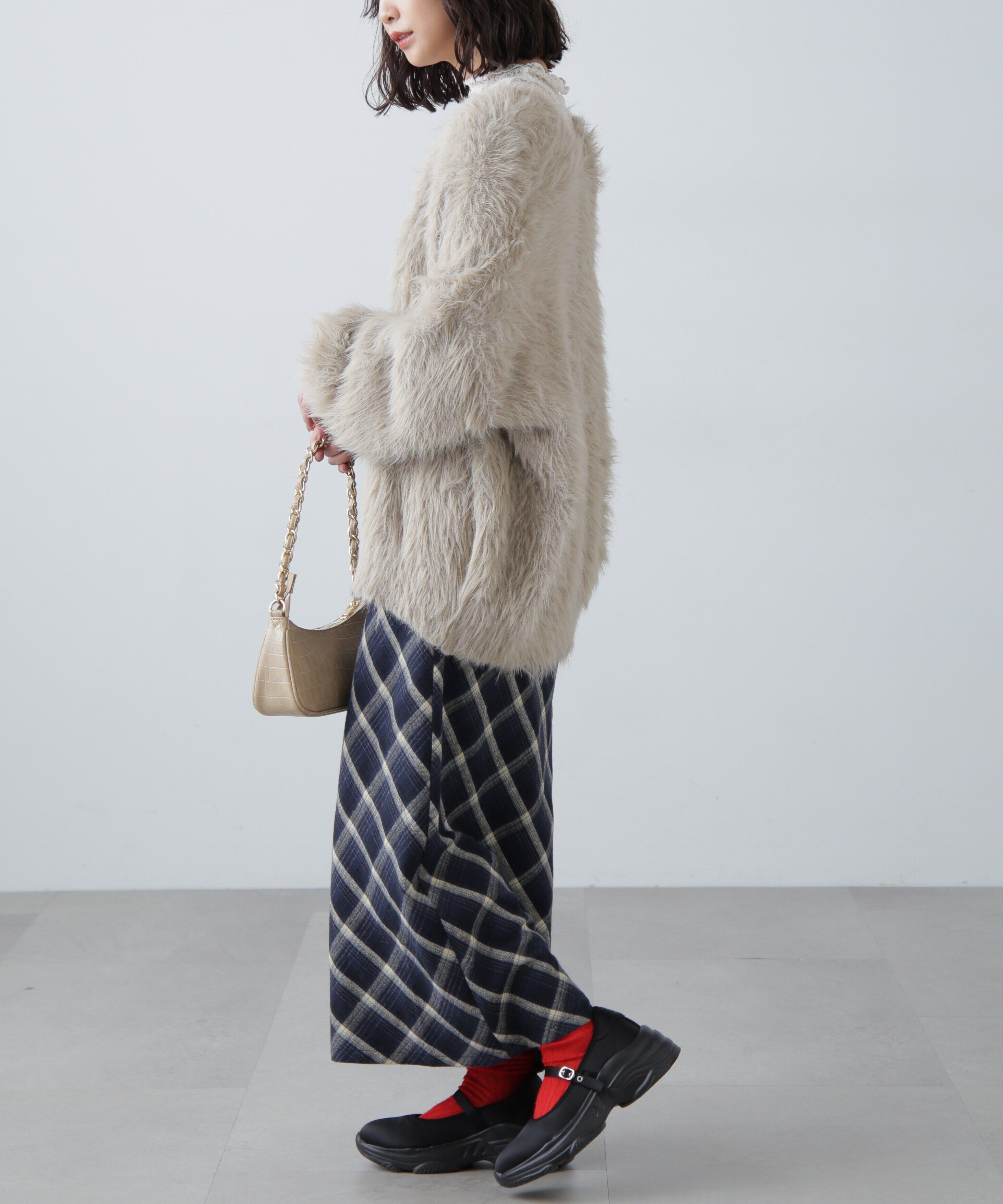  「シャギーロングカーディガン」|ニット・セーター|