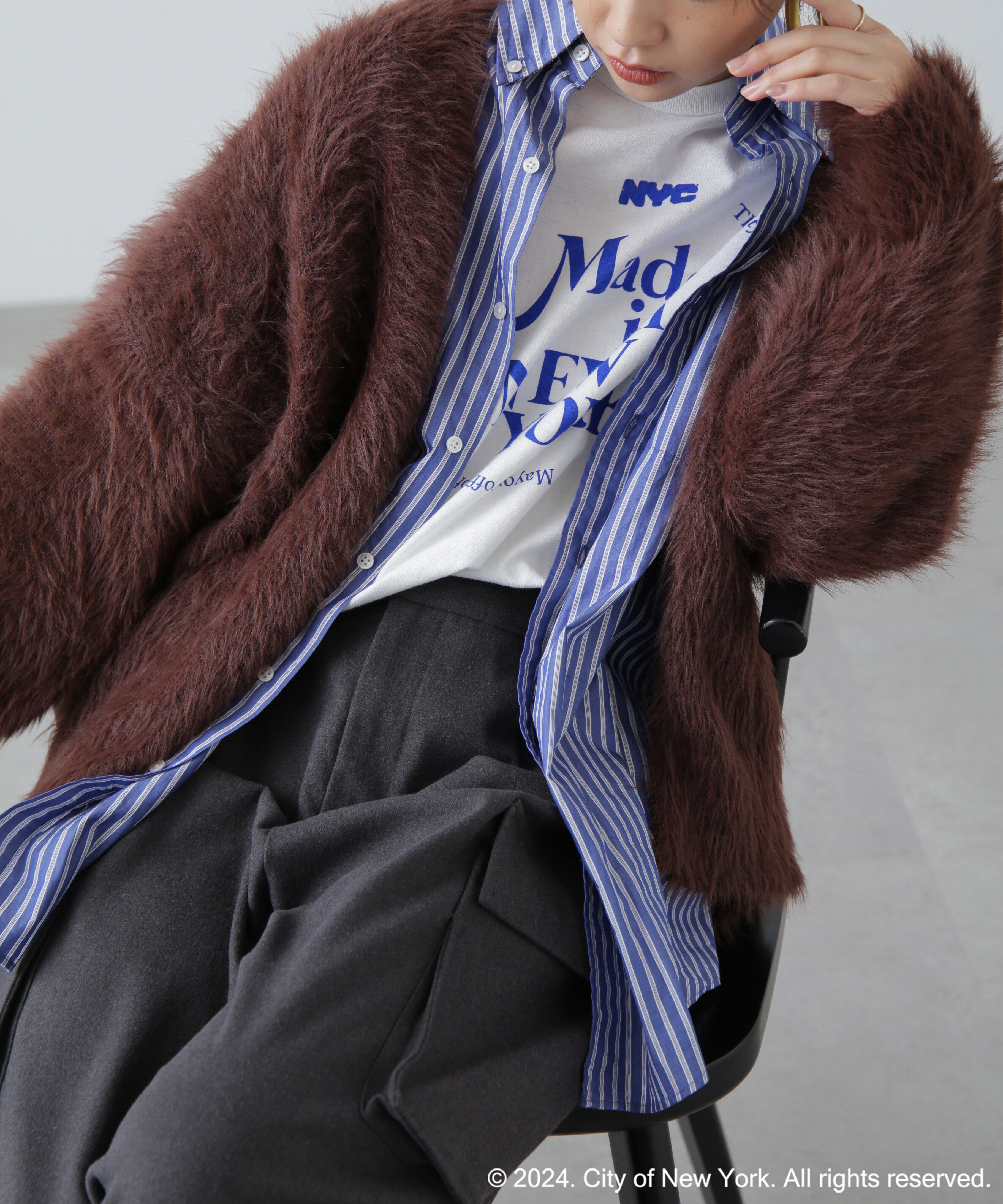  「シャギーロングカーディガン」|ニット・セーター|