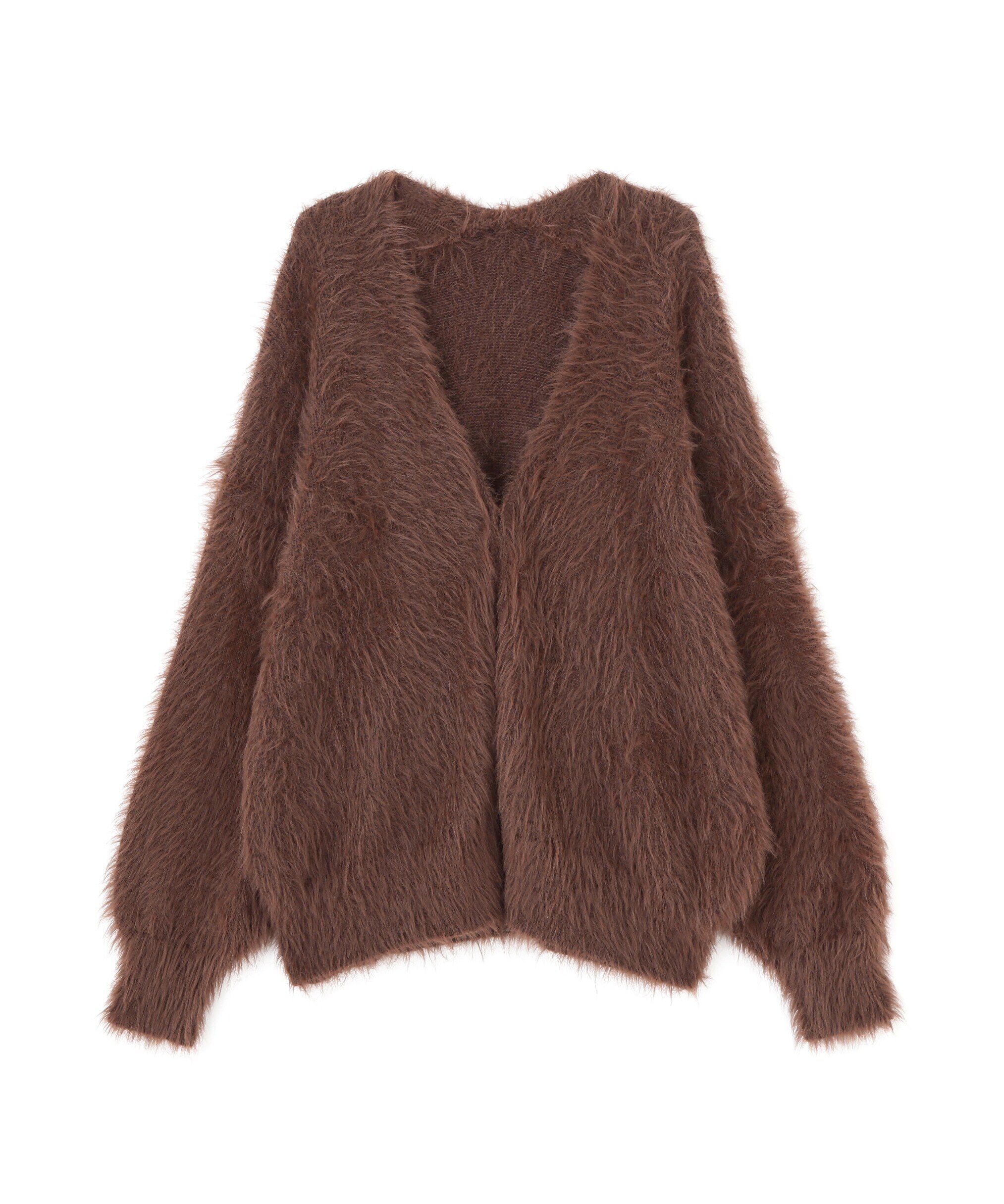  「シャギーロングカーディガン」|ニット・セーター|