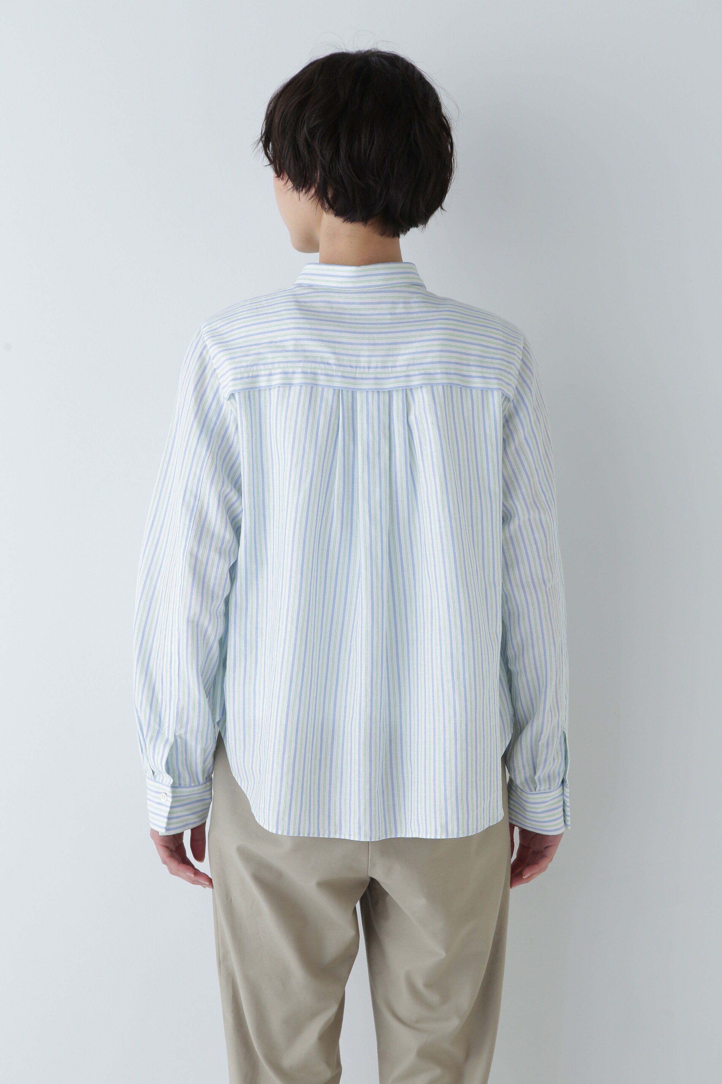  「◆ストライプブラウス」|シャツ・ブラウス|