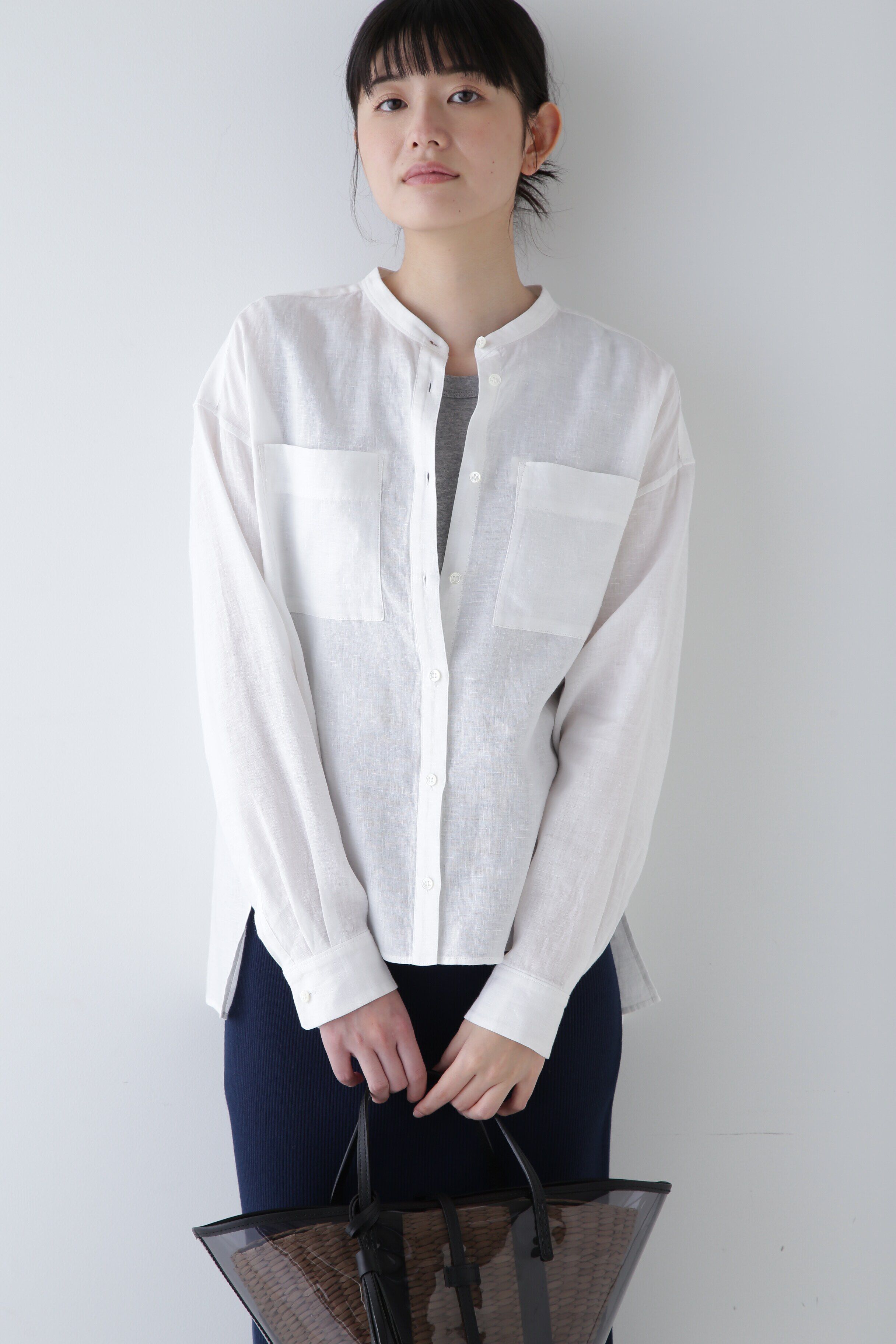  「◆ハードマンリネンブラウス」|シャツ・ブラウス|ホワイト